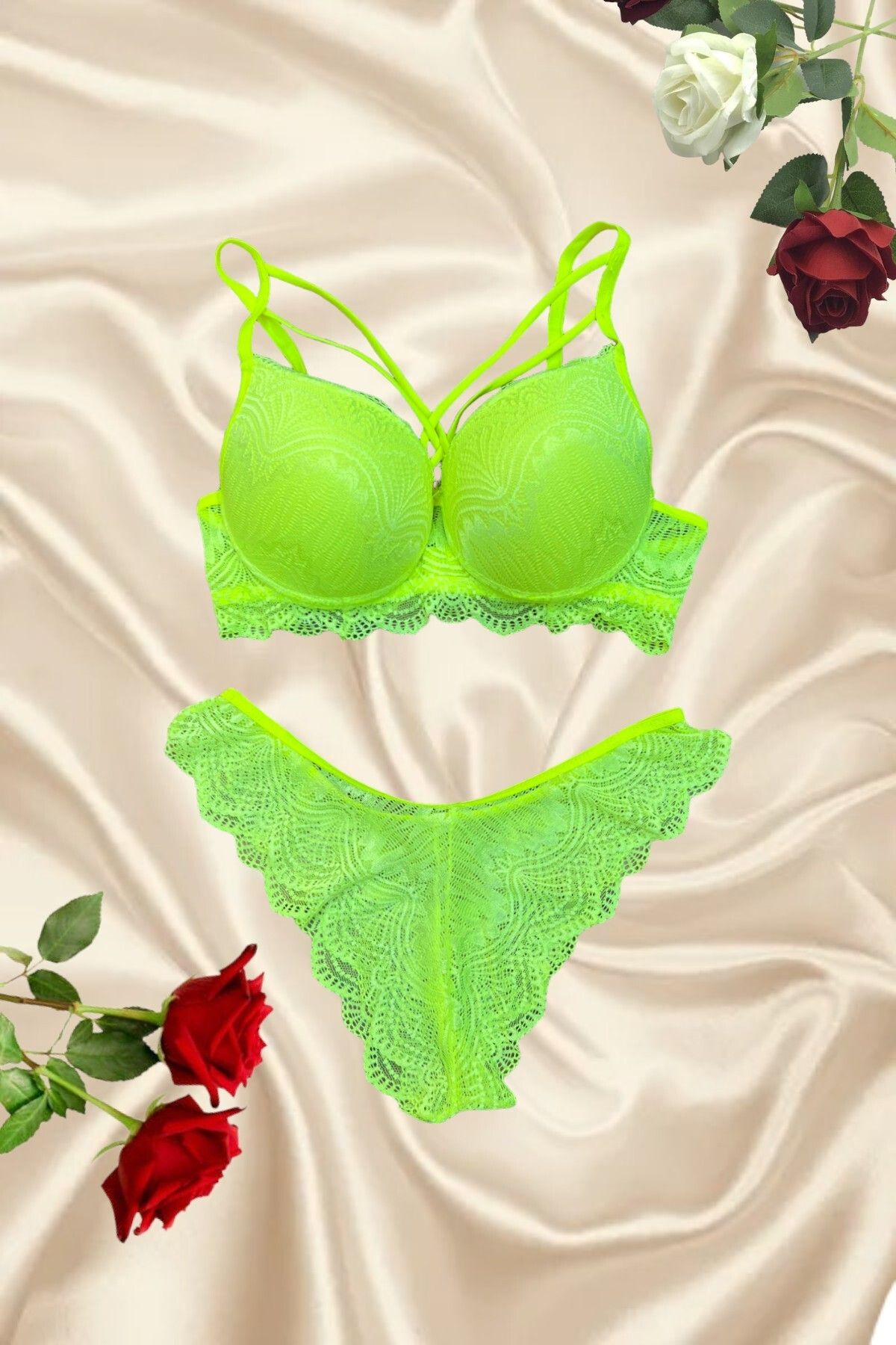 Supportive Lace Bra and Panties Set