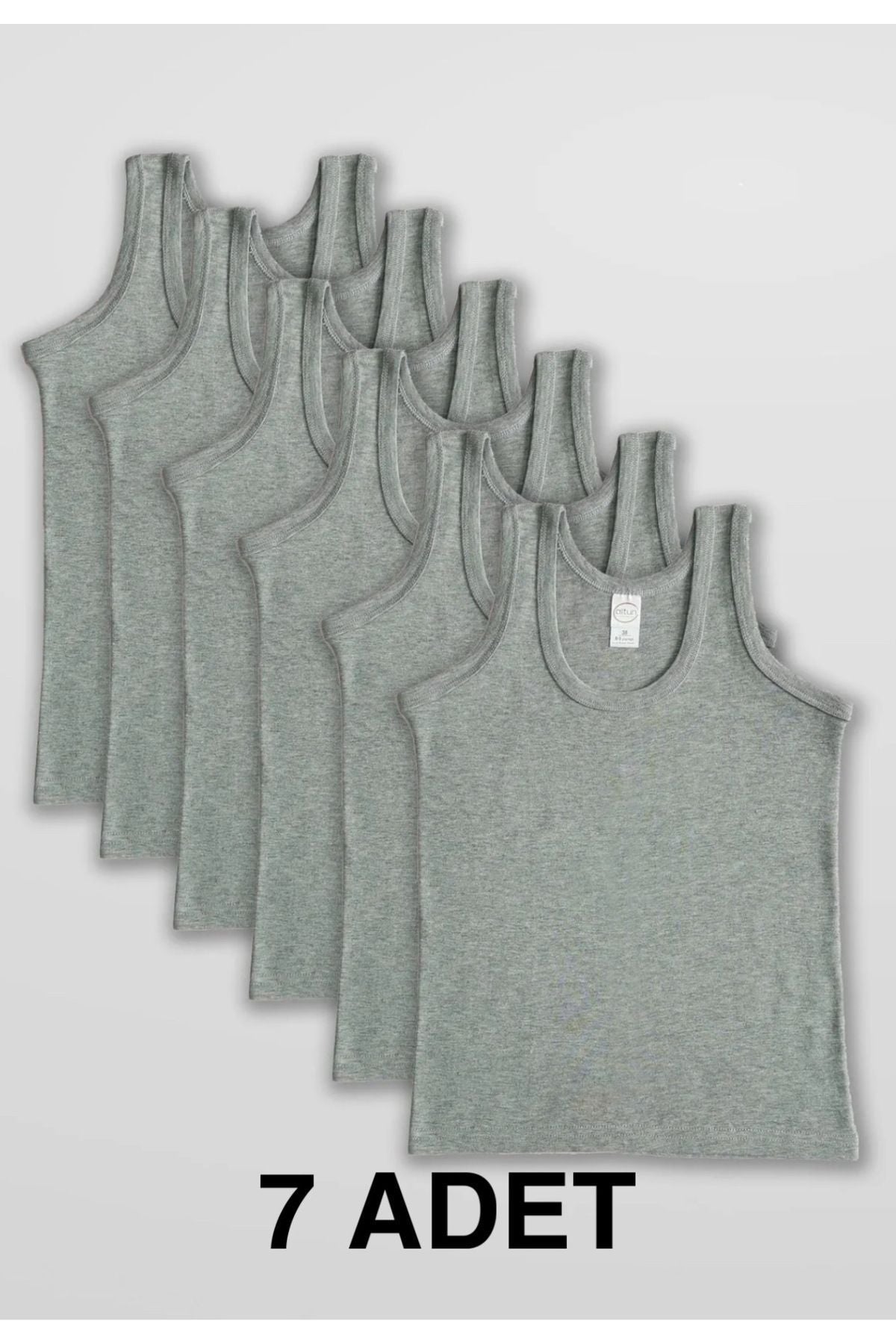 7-pack gray 3-14 year old children's tank top