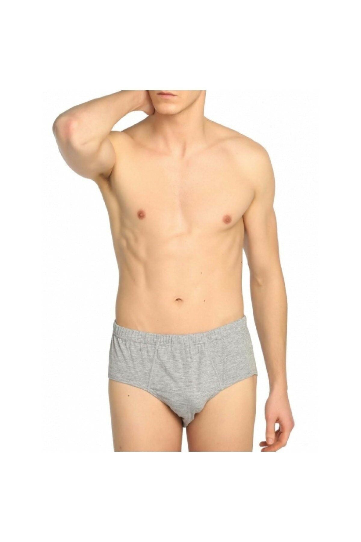 Men's Grey Combed Cotton Slip