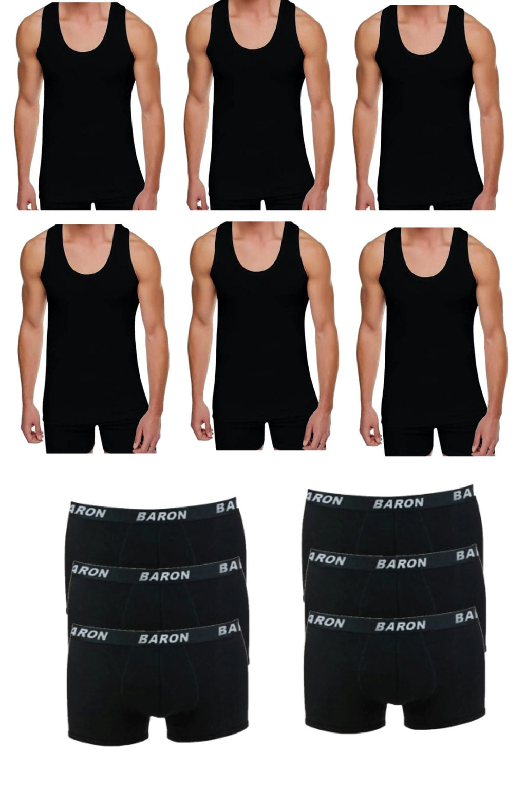 12-Piece Economical Undershirt Boxer Set