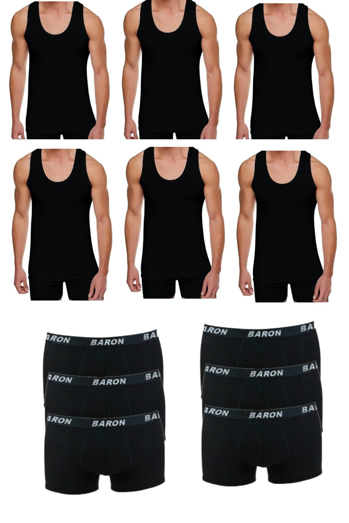 12-Piece Economical Undershirt Boxer Set