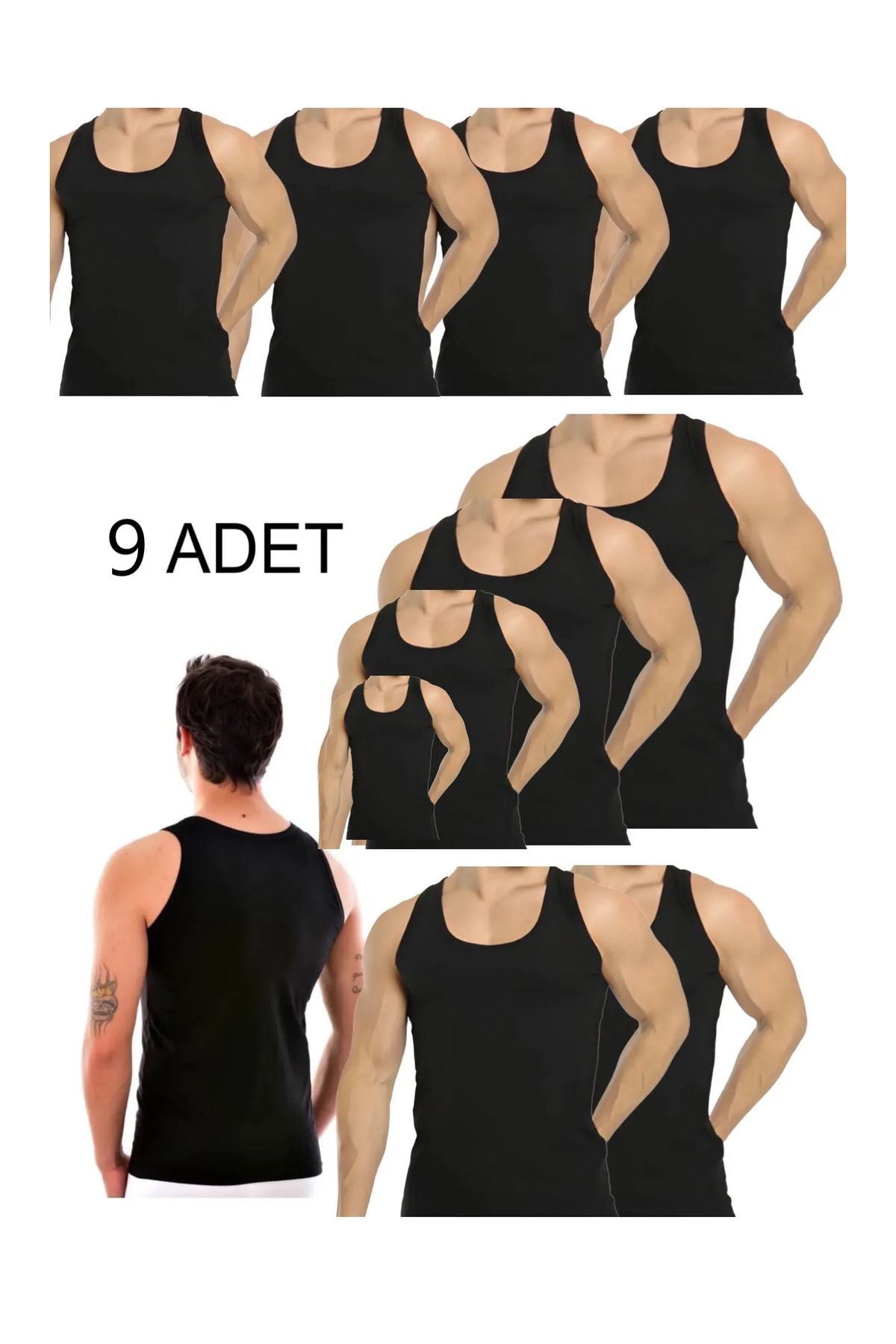 MEN'S 9-PIECE UNDERSHIRT