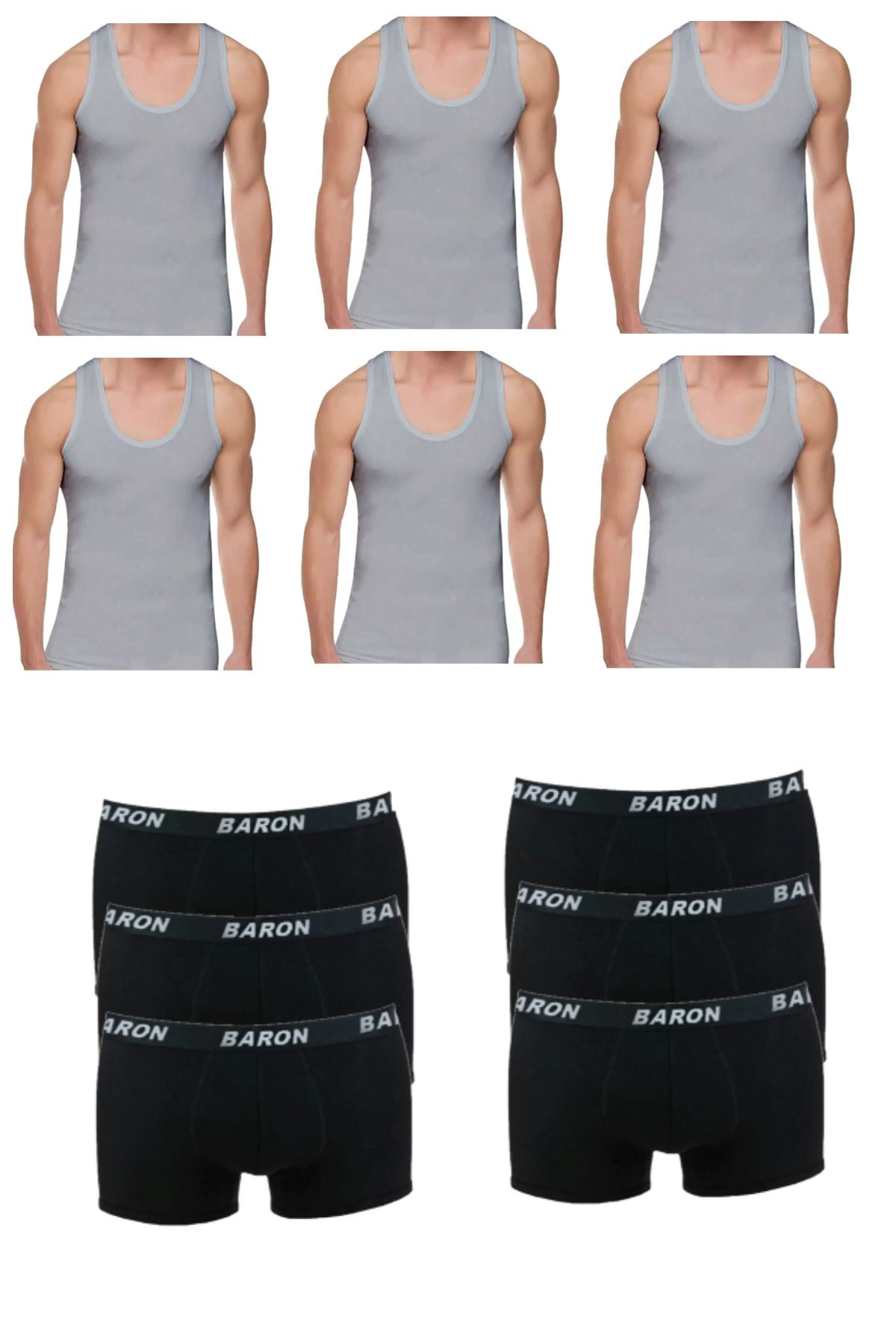 12-Piece Economical Undershirt Boxer Set