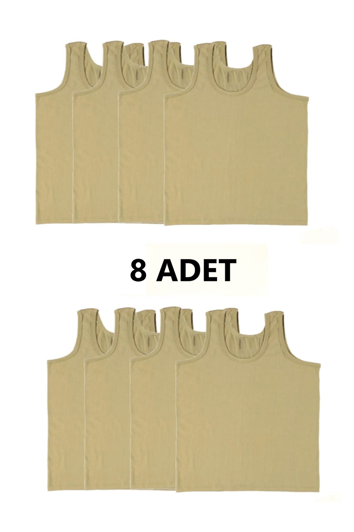 8-Pack Army Tank Top Army Green
