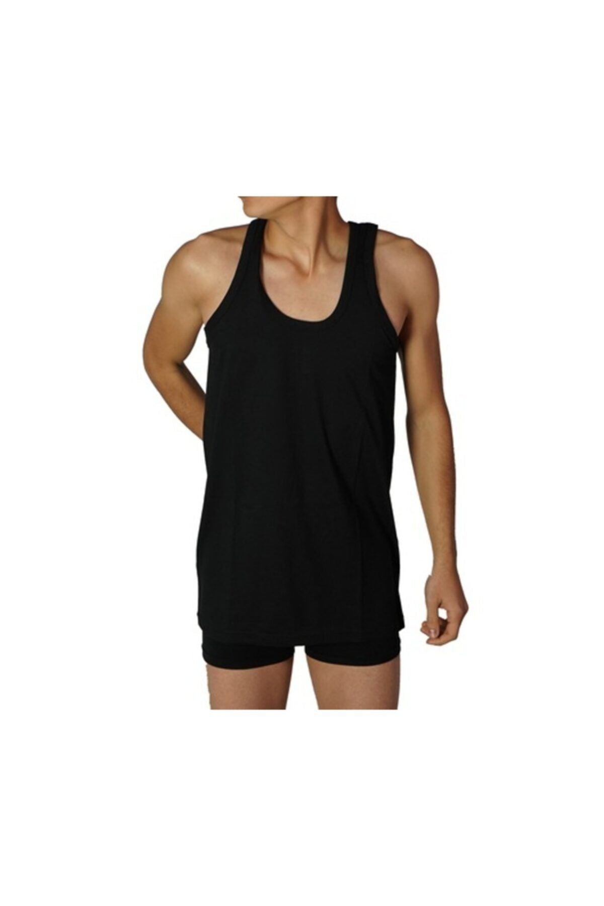 3 Piece Evil Eye Star Men's Undershirt - Black