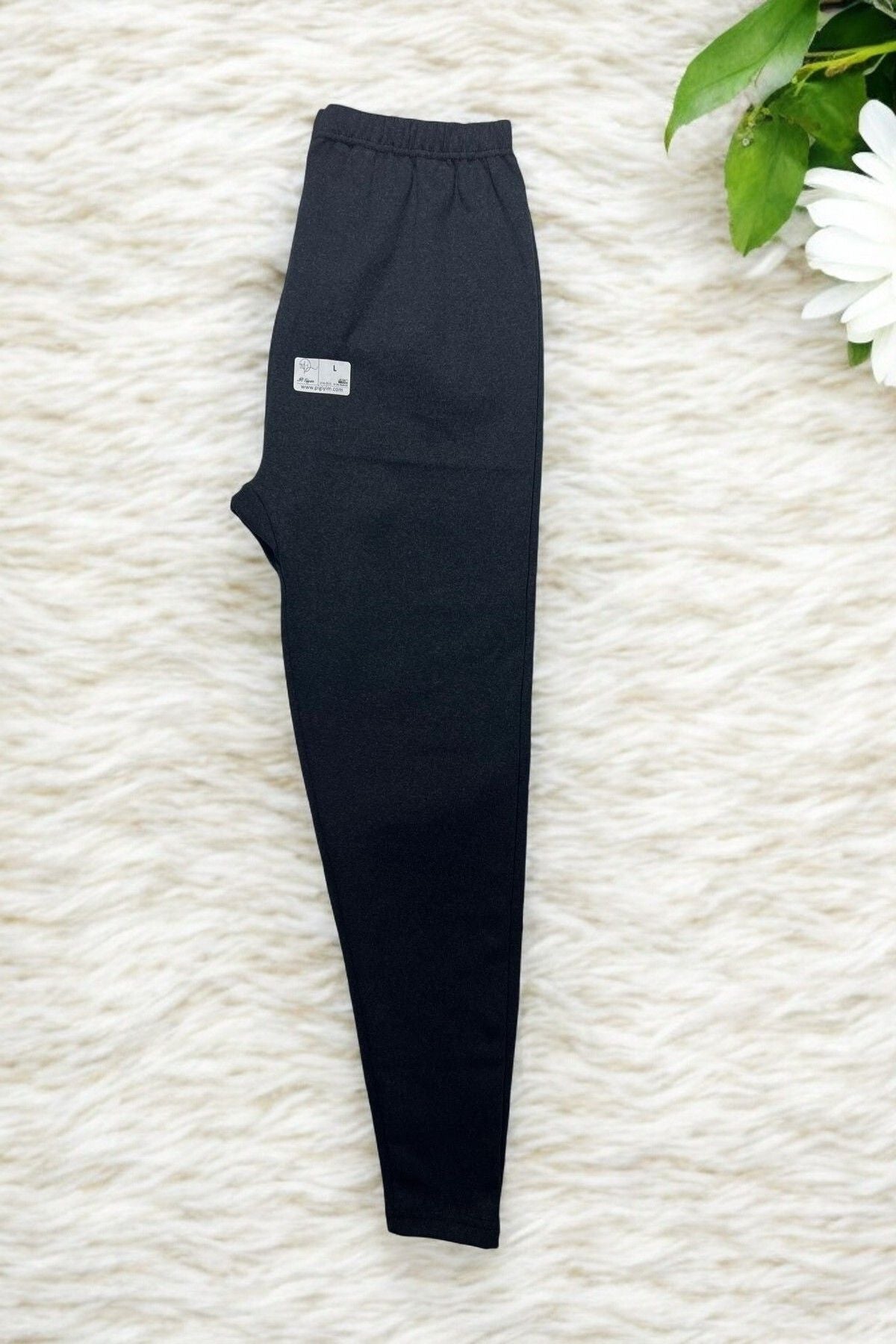 Unisex Anthracite Winter Tights Raised Comfortable Soft Mesh Thick Base Layer Tights Anthracite