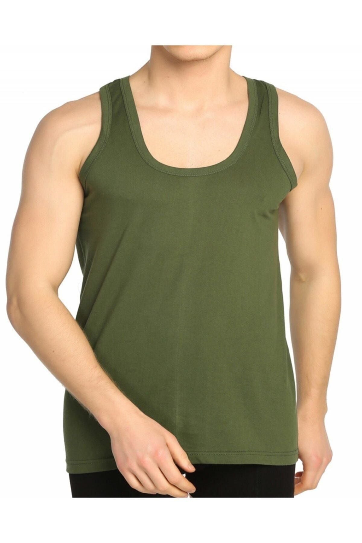 3 Pieces Evil Eye Star Men's Undershirt - Khaki