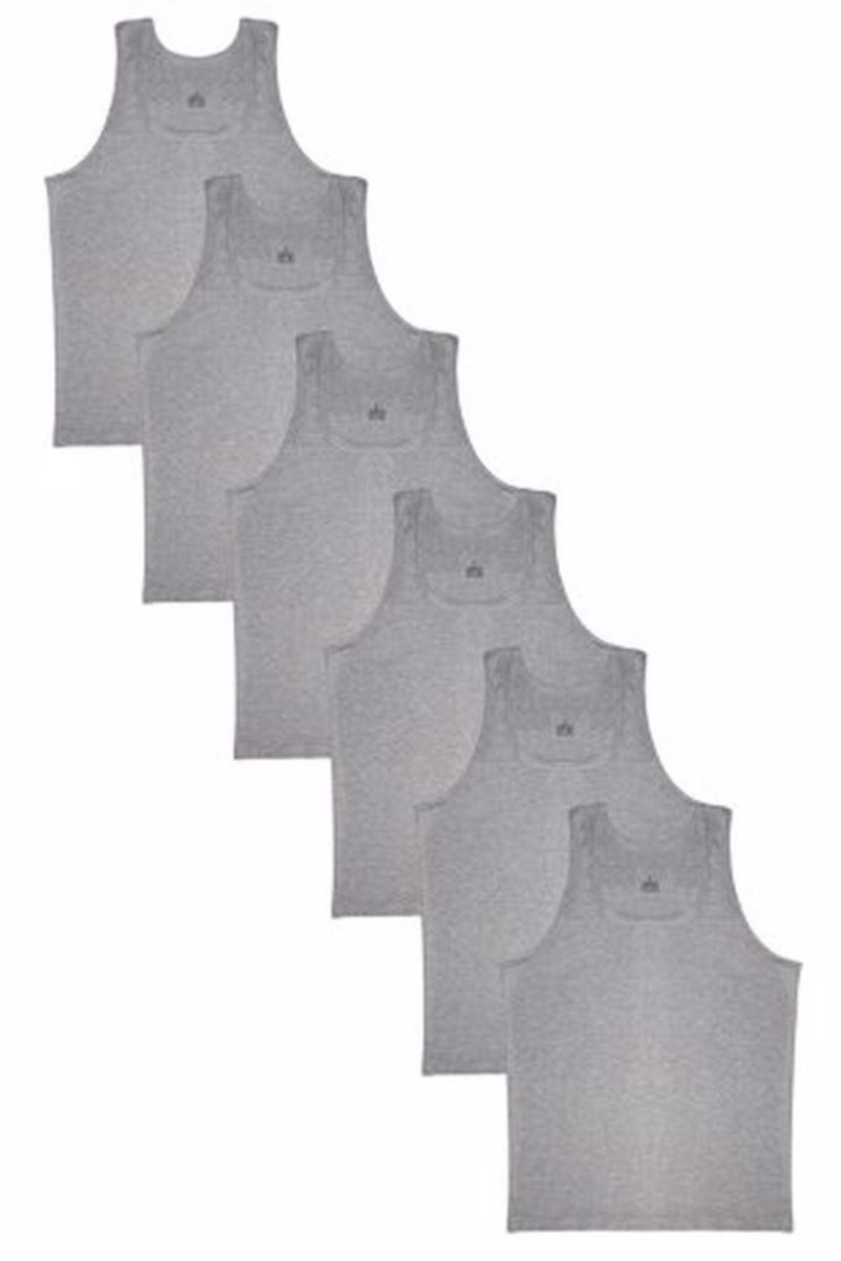 Boy Gray Undershirt 6-Pack