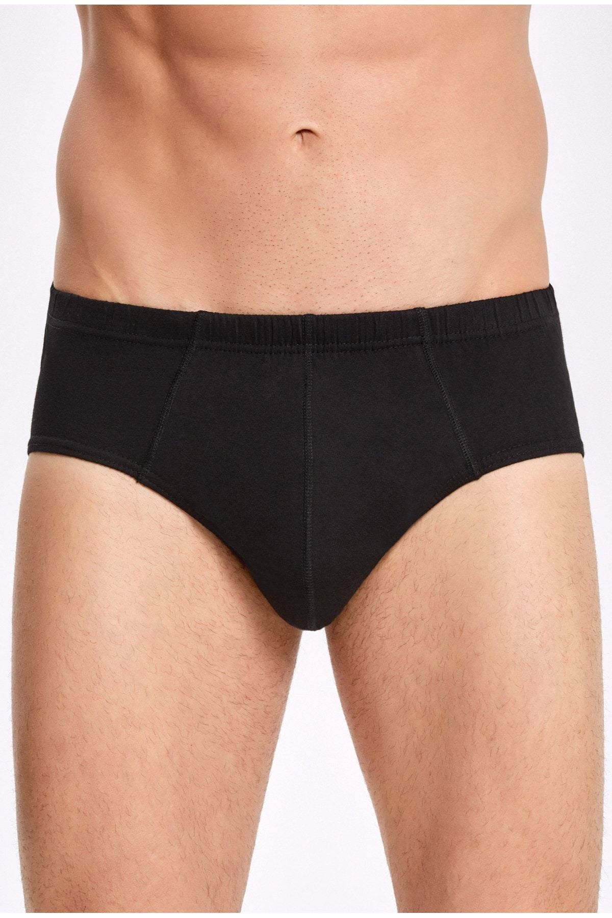 Men's Cotton Kom Slip 3-Pack Black 1015