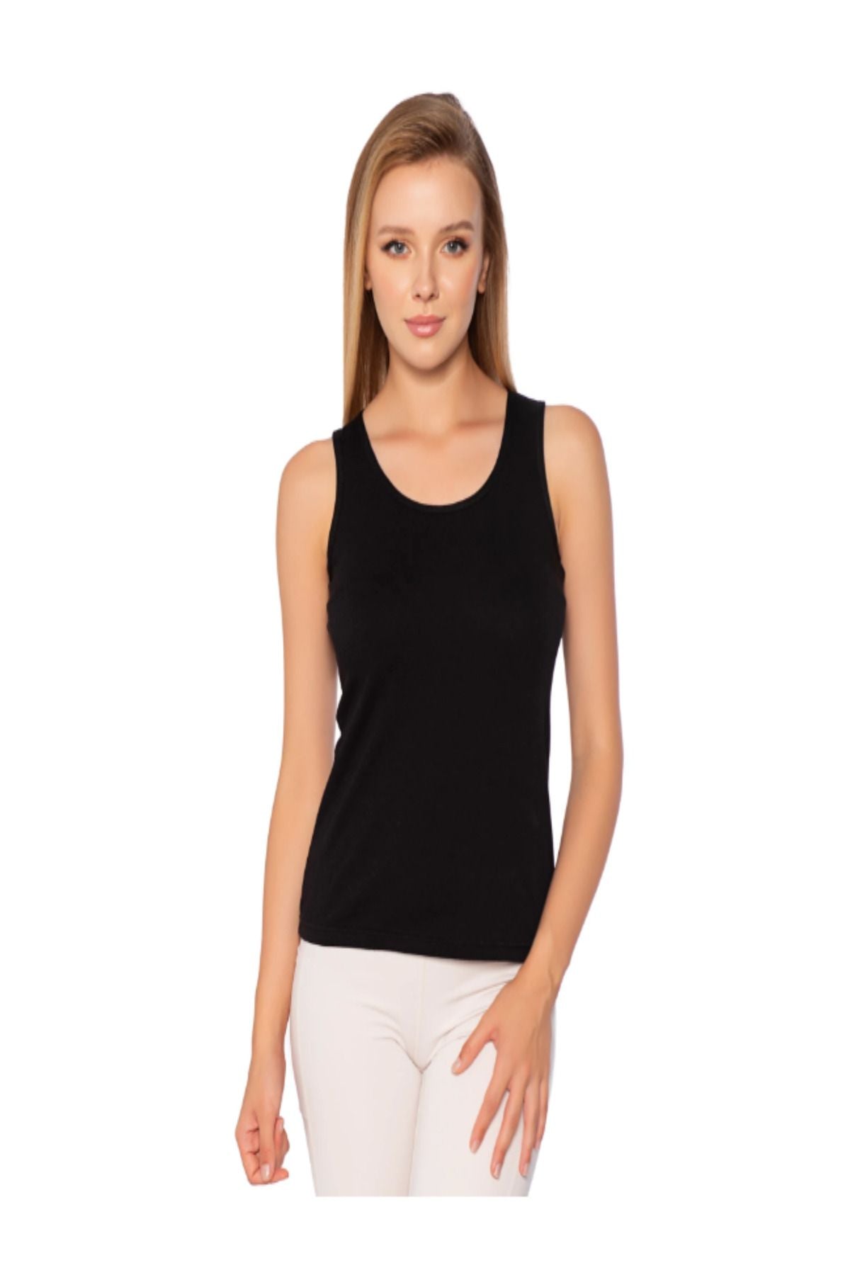 Women's 6-pack Lycra Wide Strap Plain Bias Undershirt