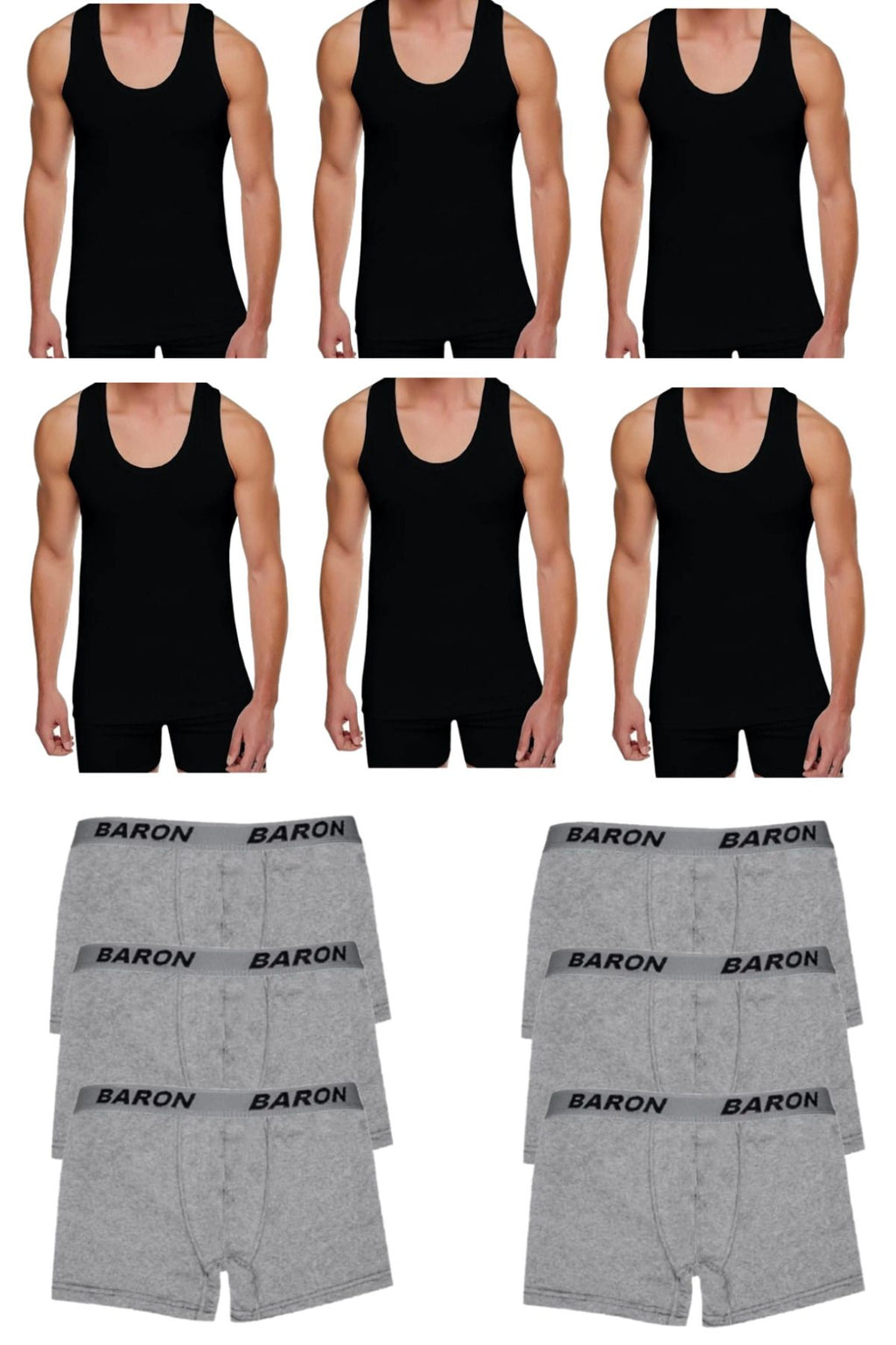 12-Piece Economical Undershirt Boxer Set