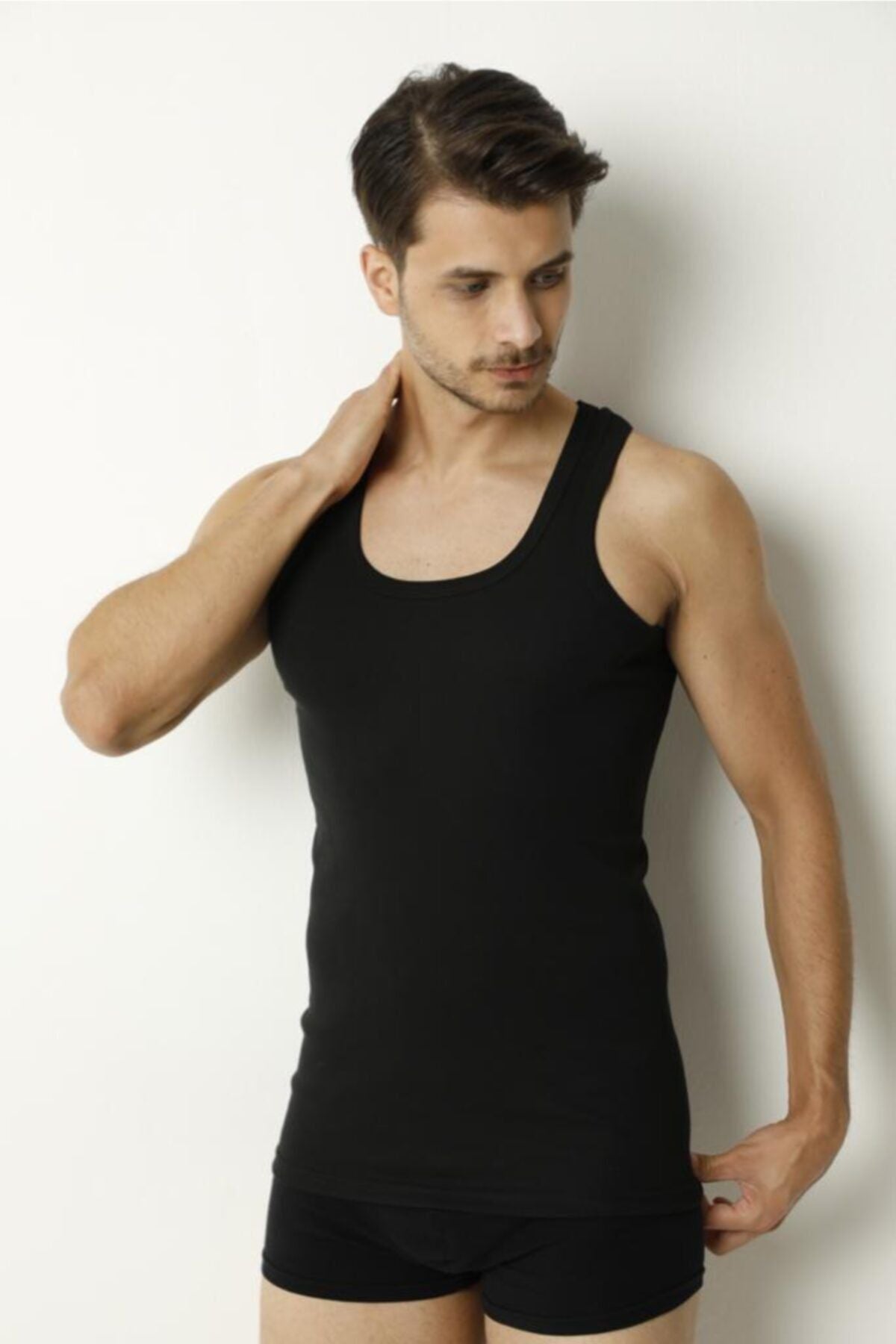 Men's Rib Undershirt 100% Cotton