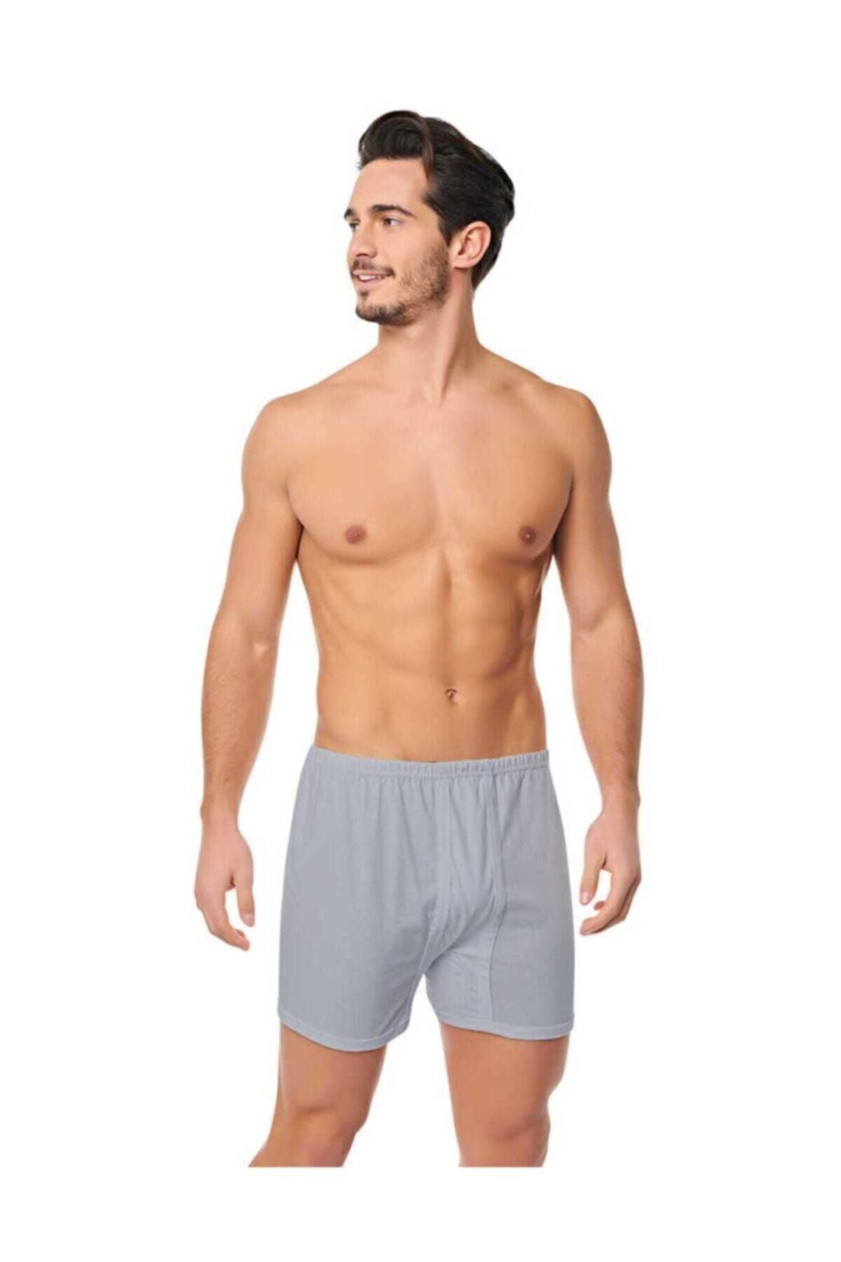 Men's 3 Piece Evil Eye Star Boxer Shorts - Gray