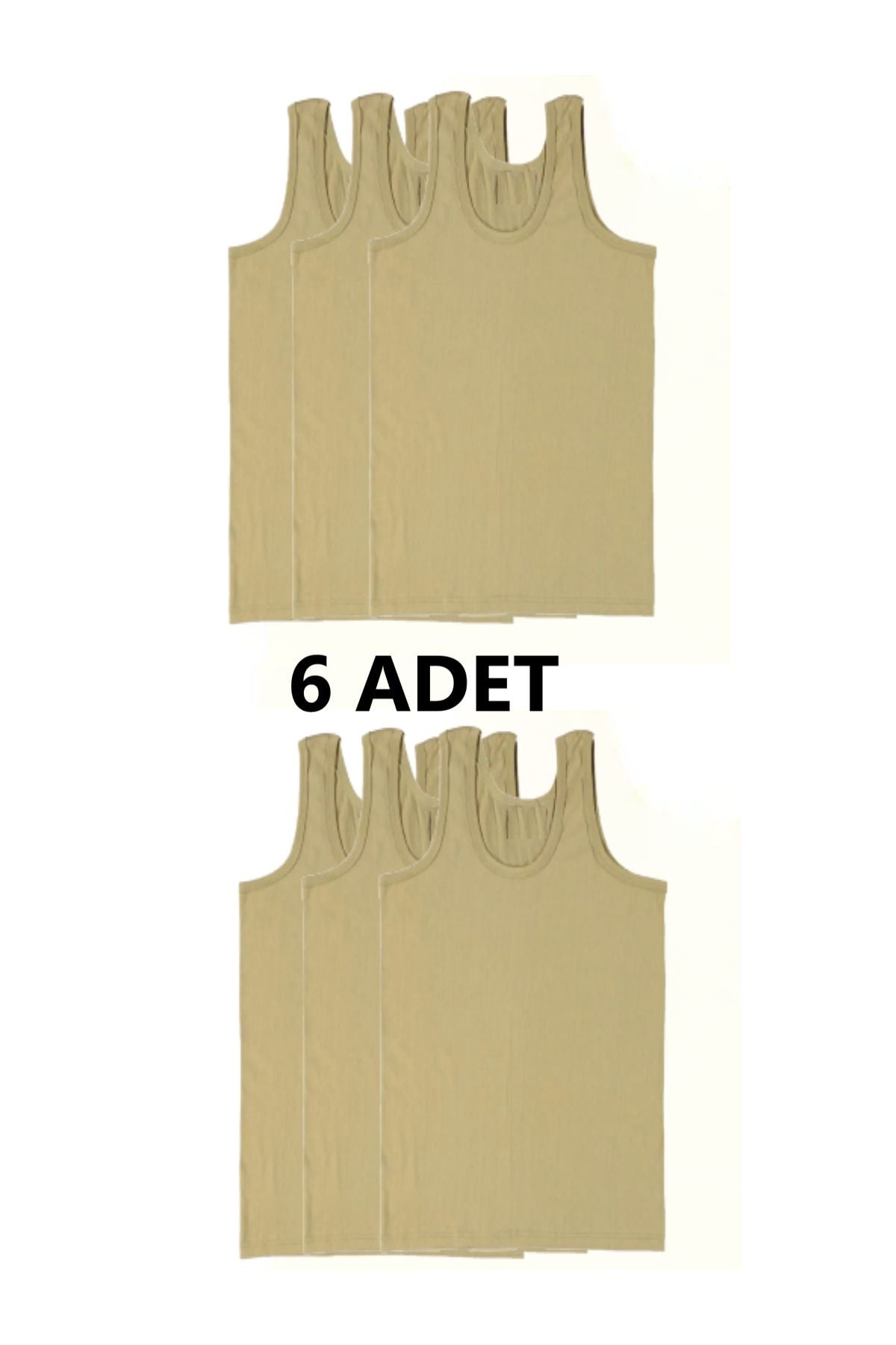 6-Pack Army Tank Top Army Green