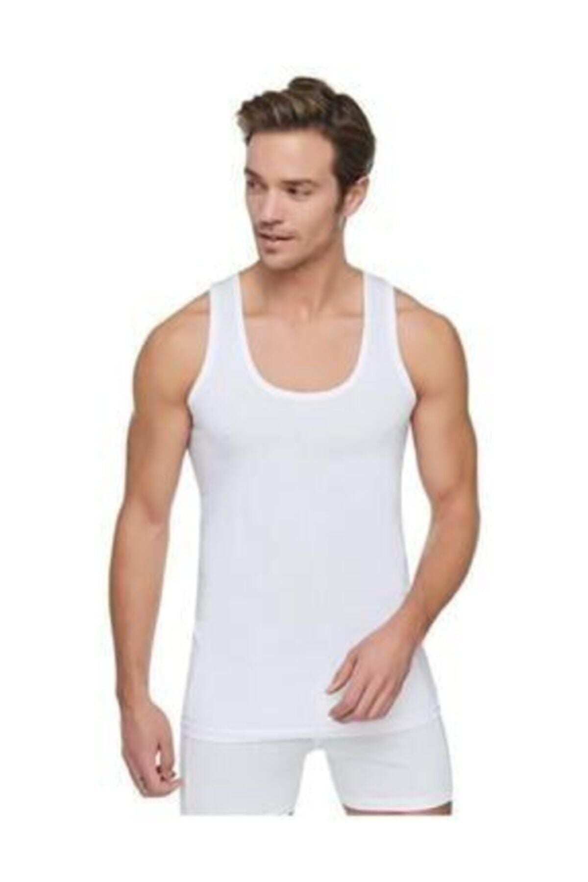 Nazar Men's Classic Undershirt Cotton White 12 Pack