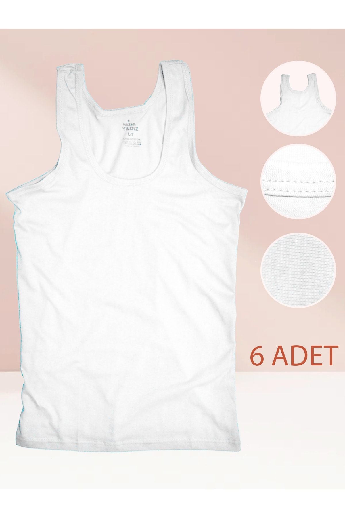 6 Men's Undershirts