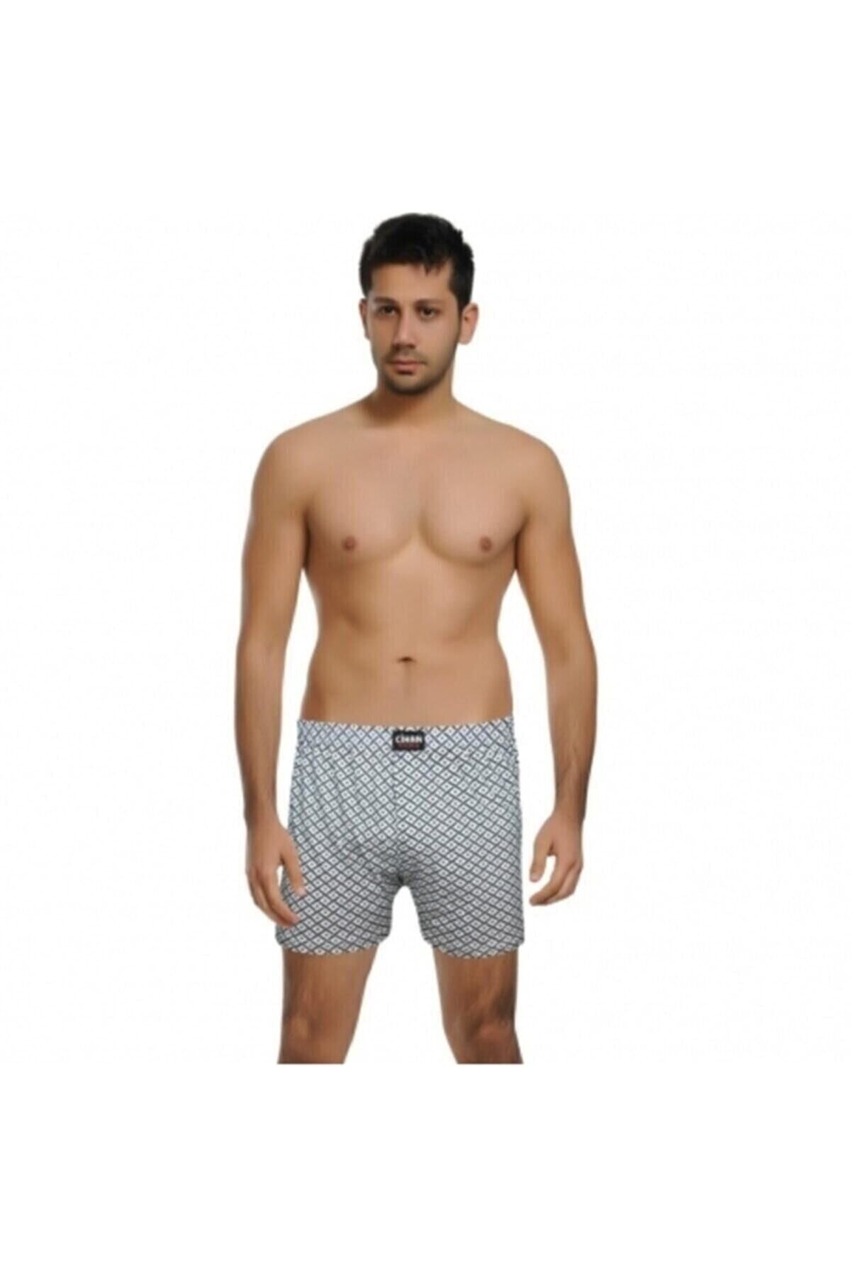 Multicolored Patterned Economical Men's Boxer