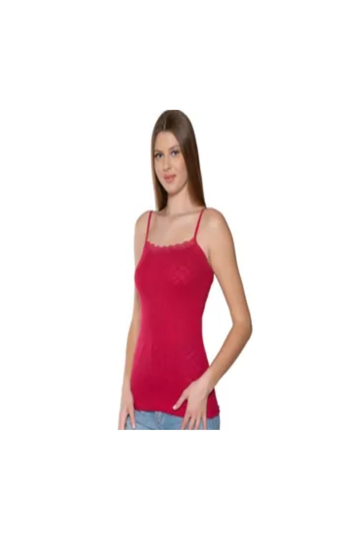 Women's 6-Piece Jacquard Rope Strap Undershirt