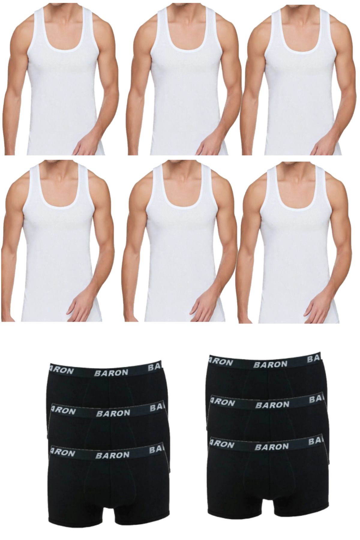 12-Piece Economical Undershirt Boxer Set