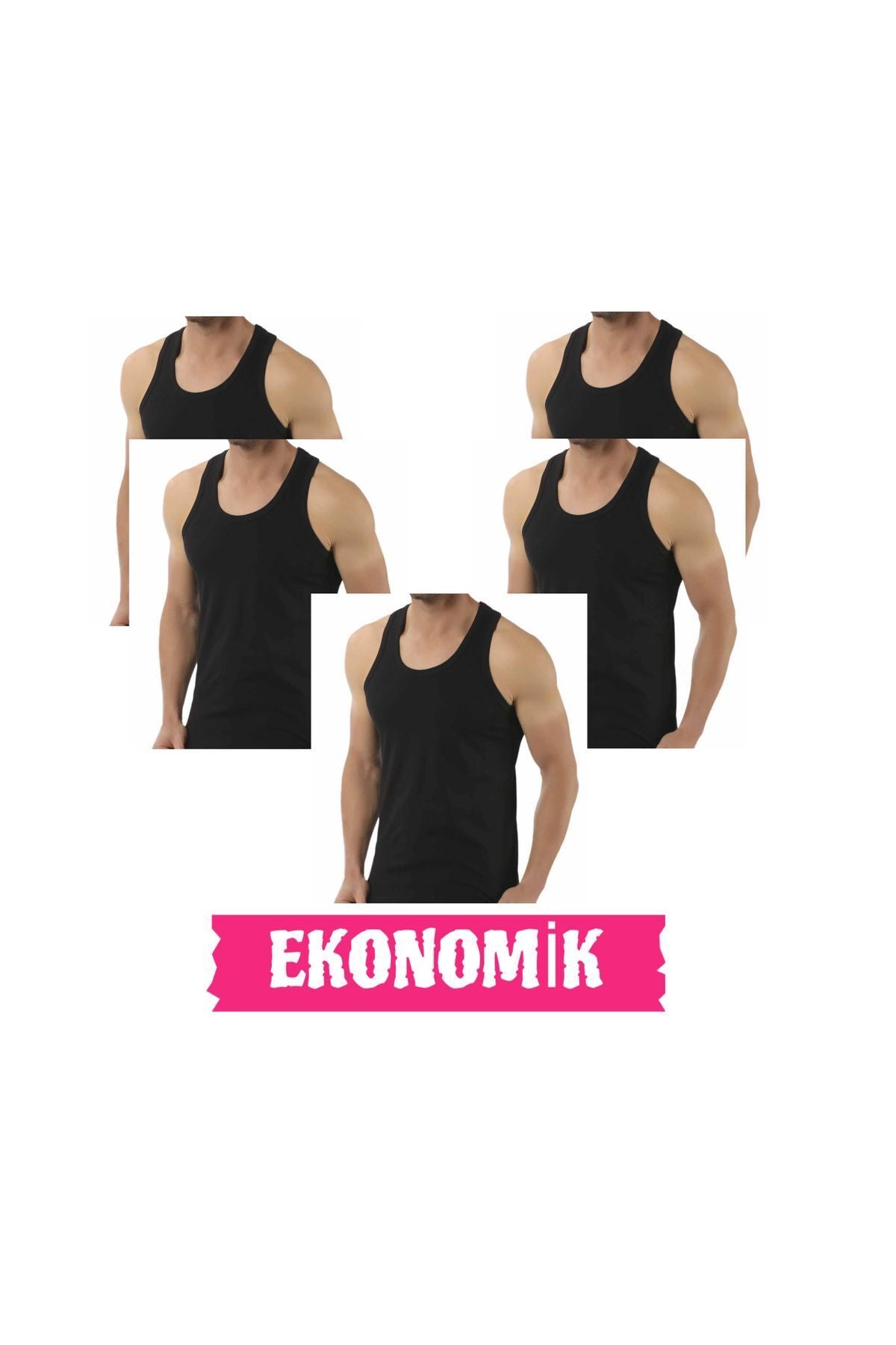5-pack men's colored tank top