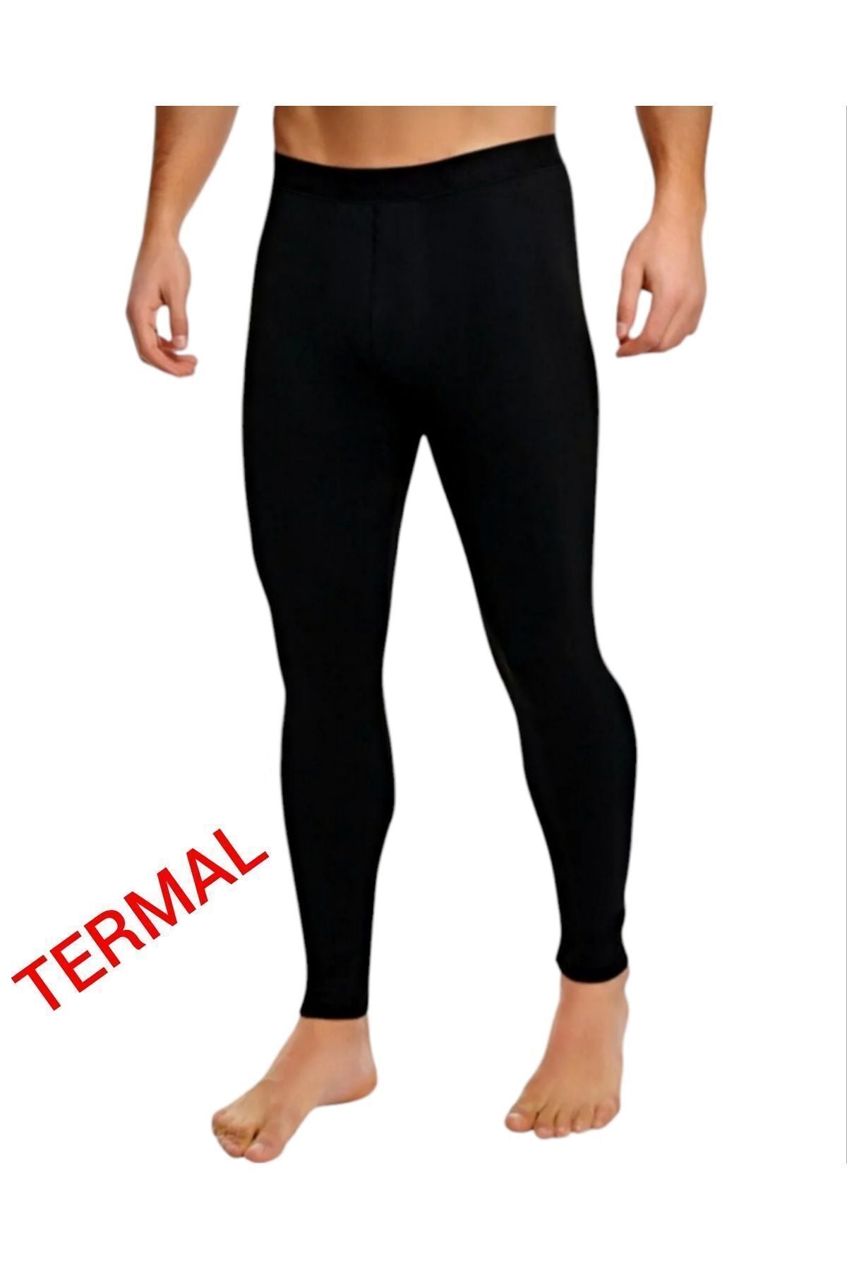 Thermal Long Sports Tights Black Unisex