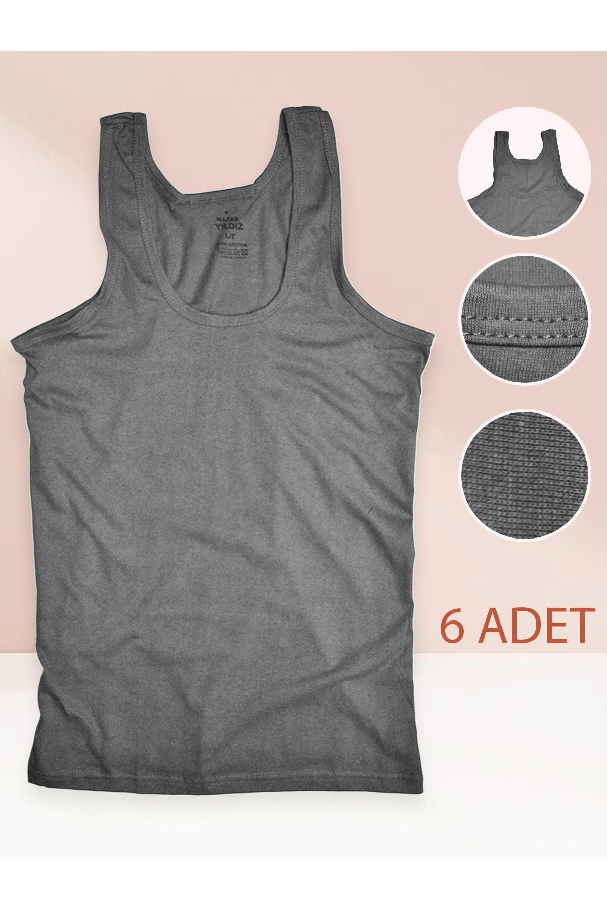 6 Men's Undershirts