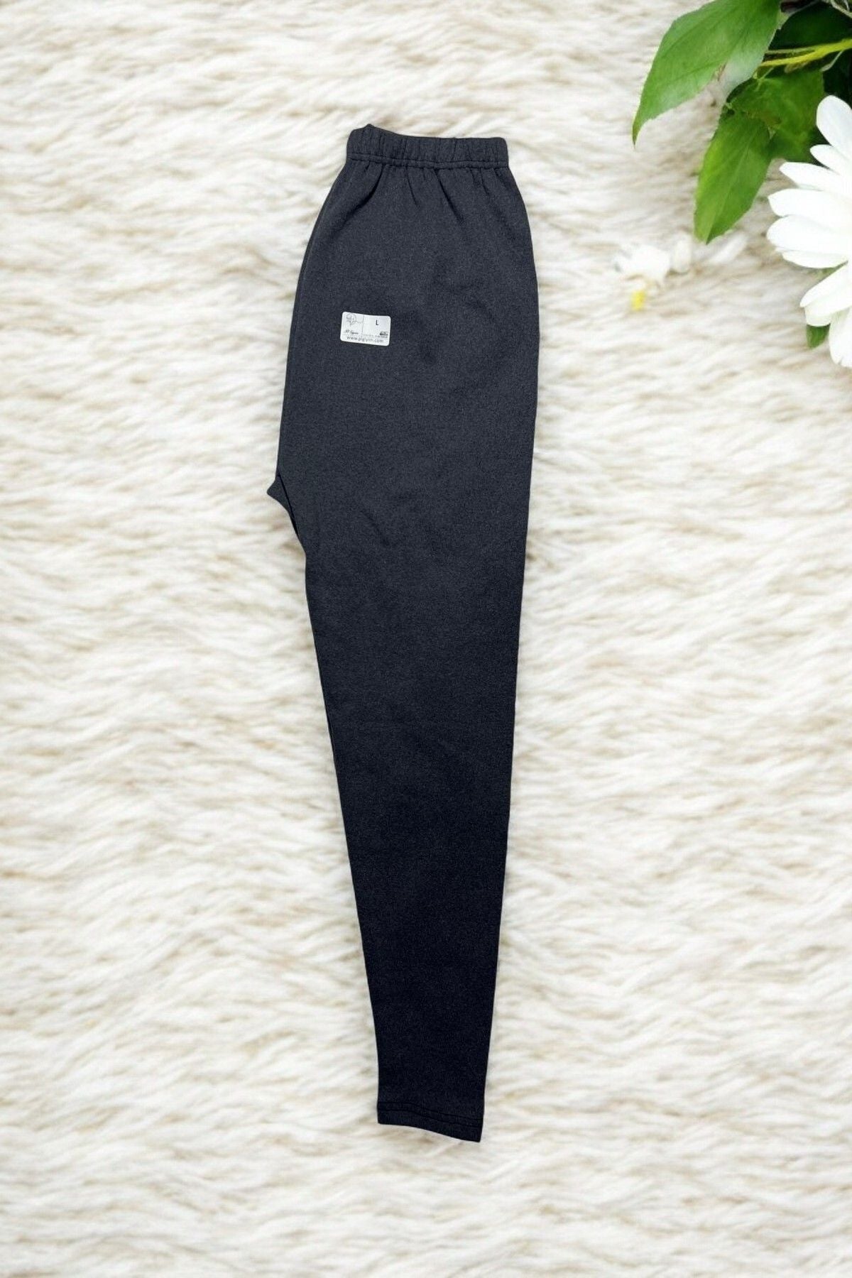 Unisex Smoked Winter Tights Raised Comfortable Soft Netted Thick Base Layer Tights Smoked