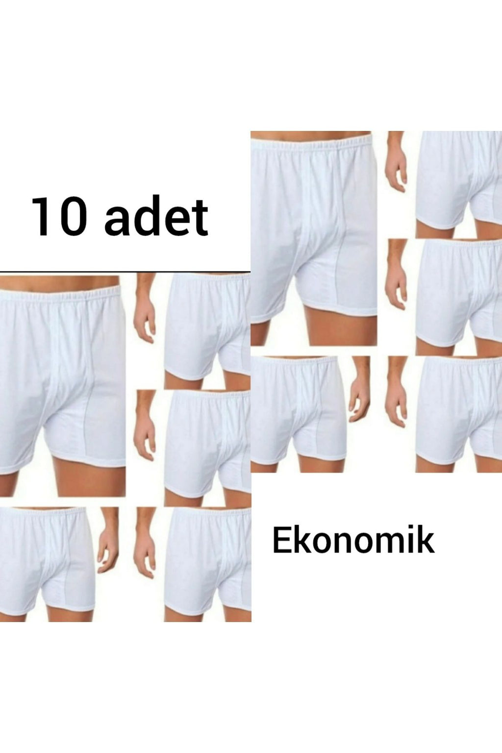 10'lu erkek paçalı arjantin don