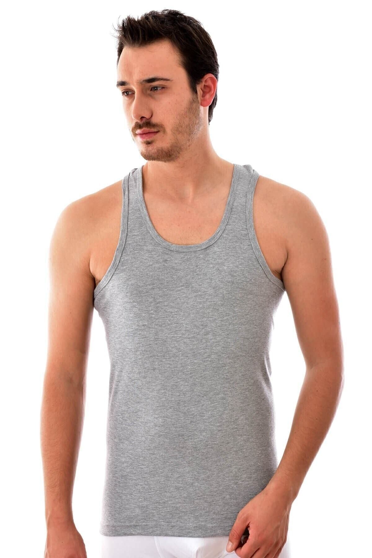 Men's Grey 6 Pack Ribana Classic Undershirt