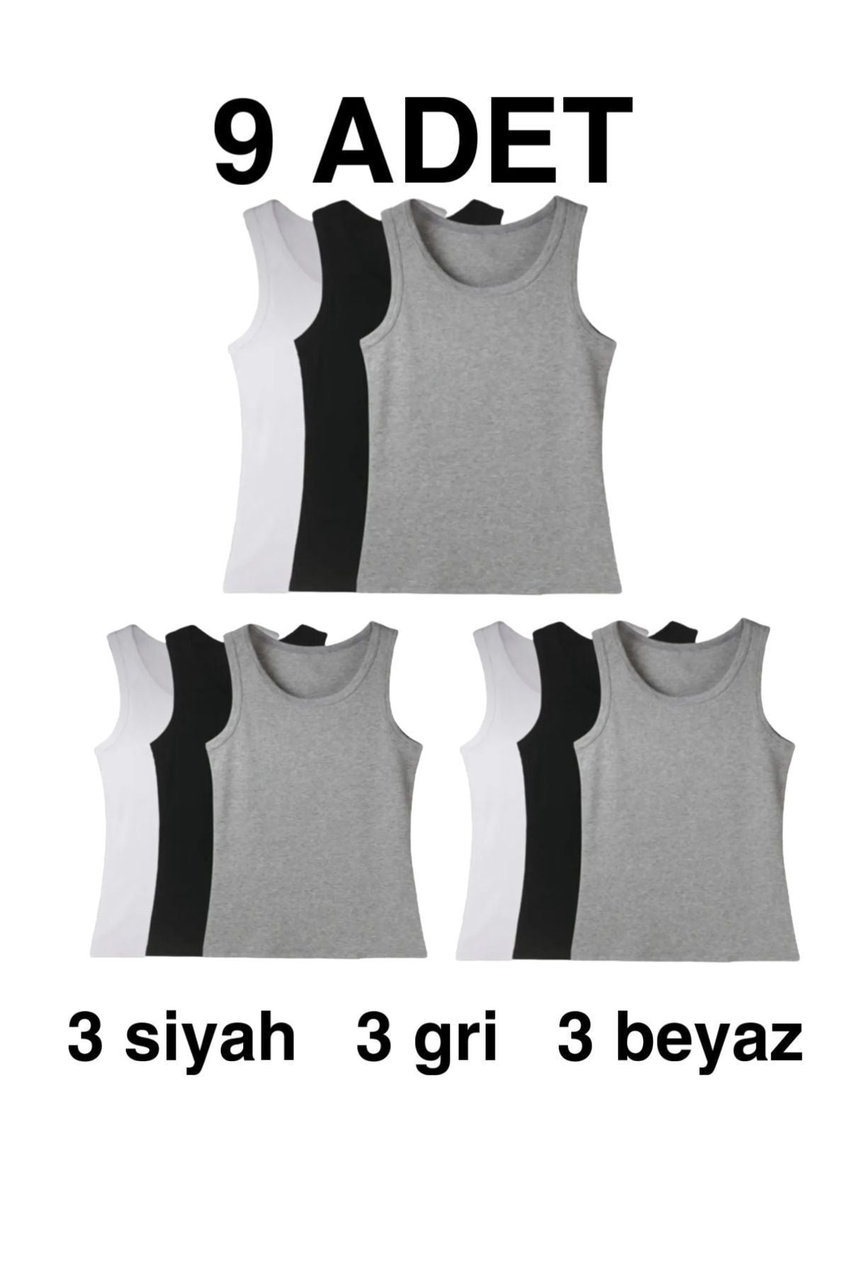 MEN'S 9-PIECE UNDERSHIRT
