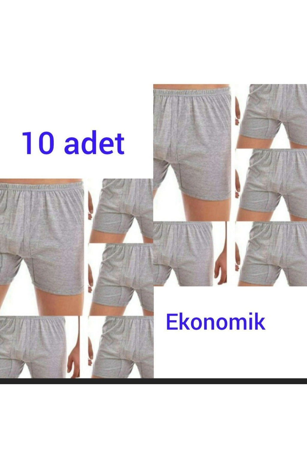 10'lu erkek paçalı arjantin don