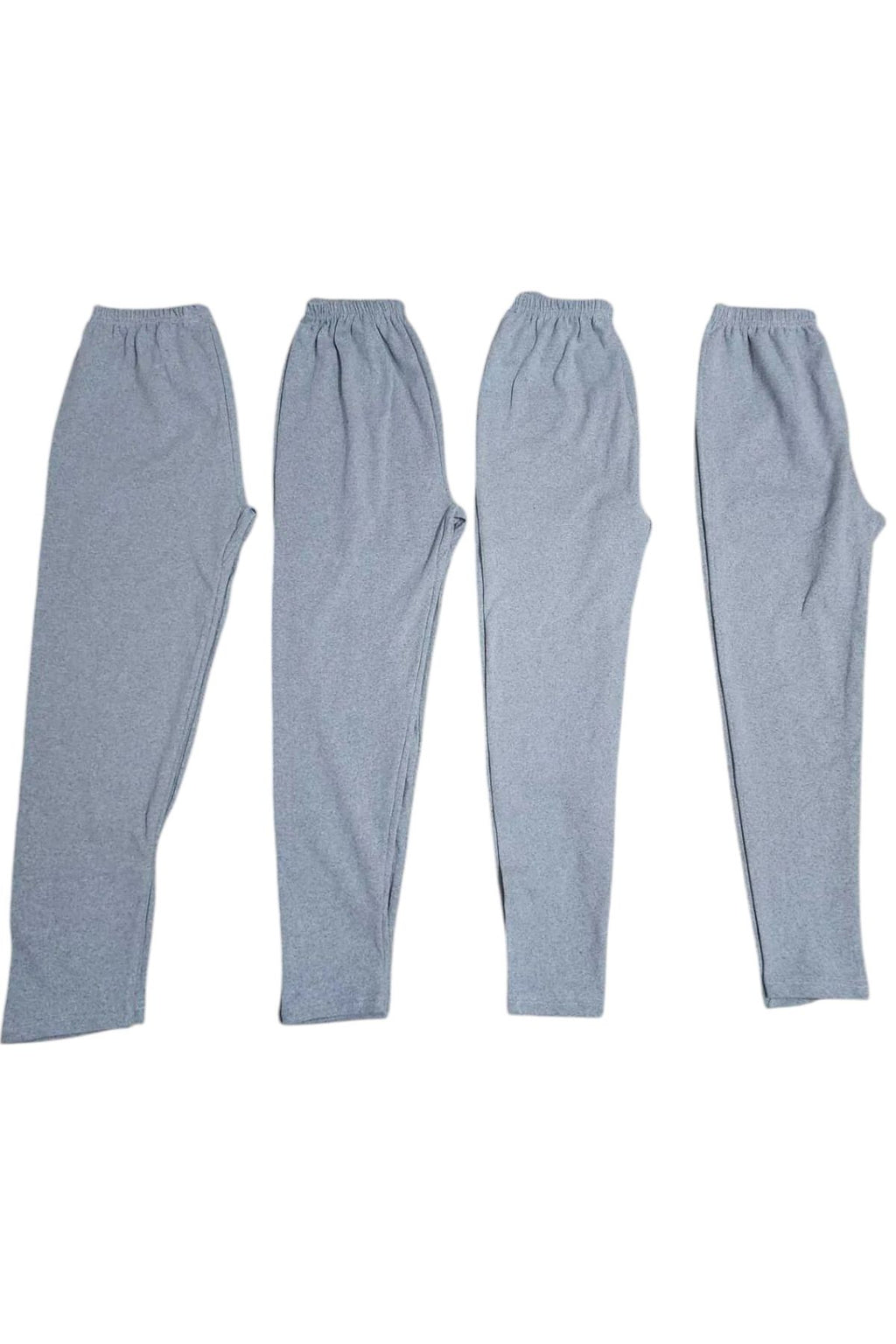 4-Pack Unisex Black Winter Tights Raised Comfortable Soft Mesh Thick Base Layer Tights