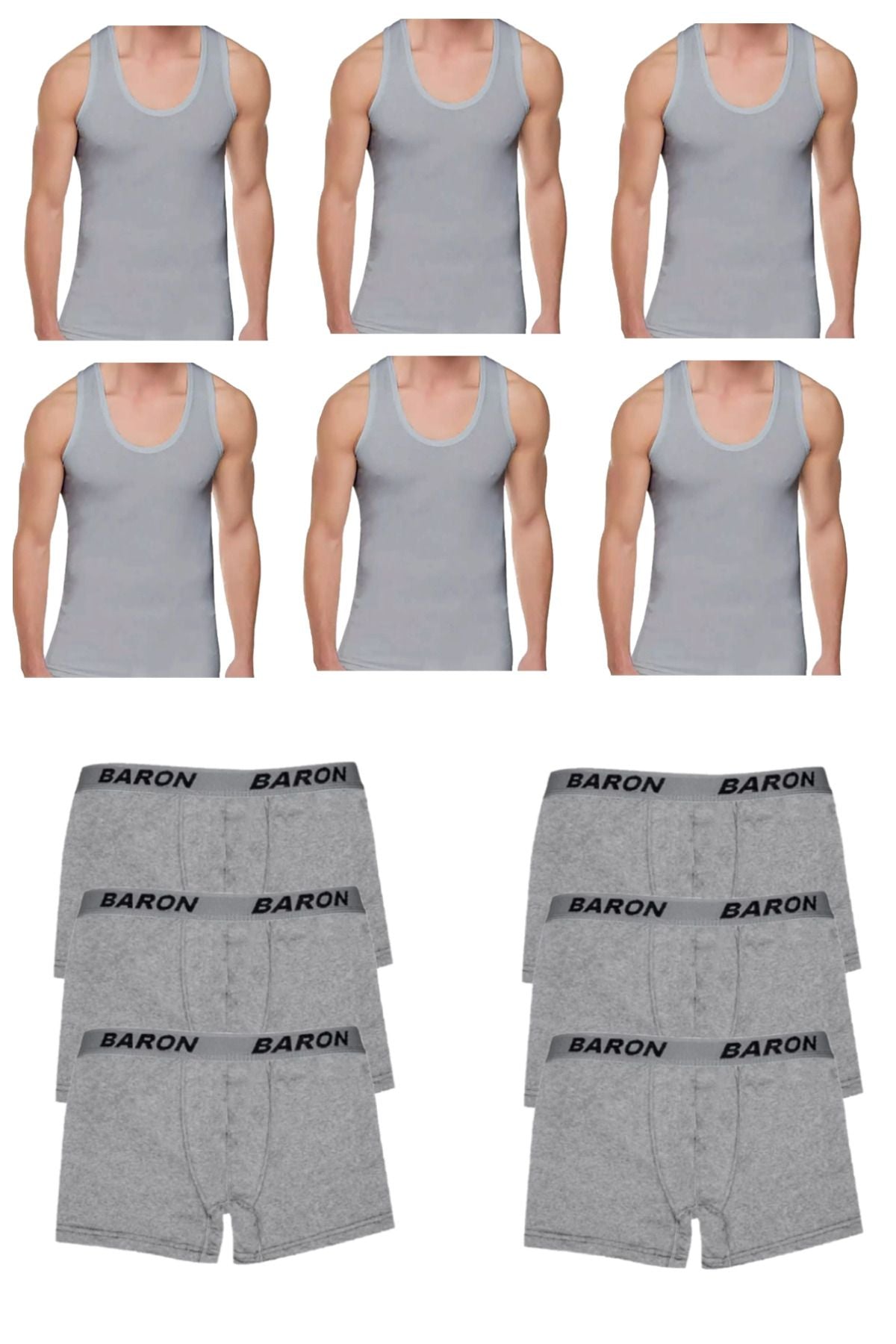 12-Piece Economical Undershirt Boxer Set