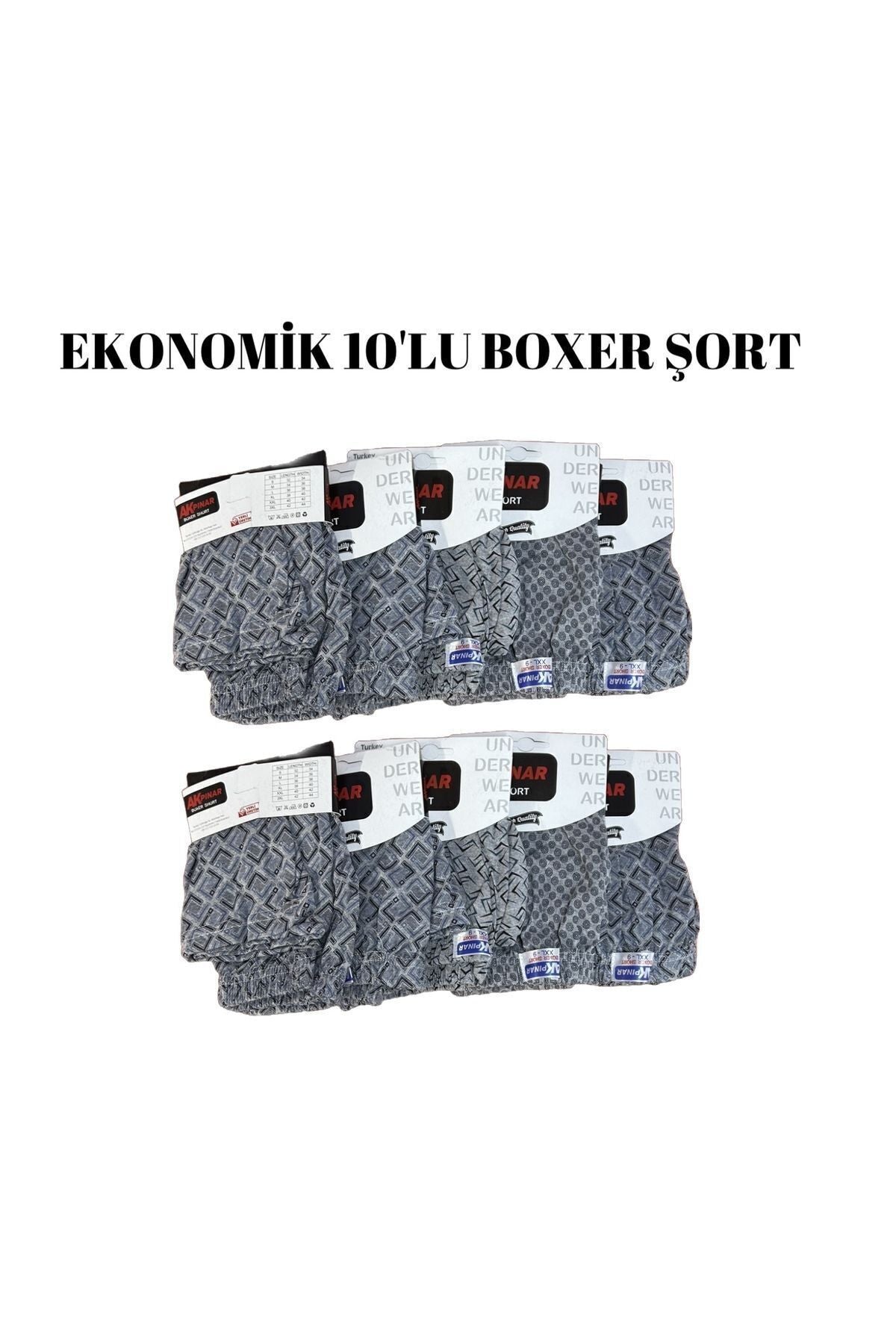 10 lu şort Boxer