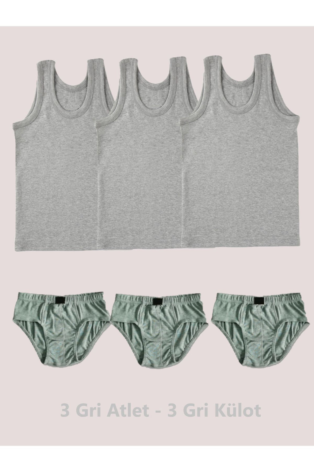 6-Piece Boys Undershirt and Briefs Set