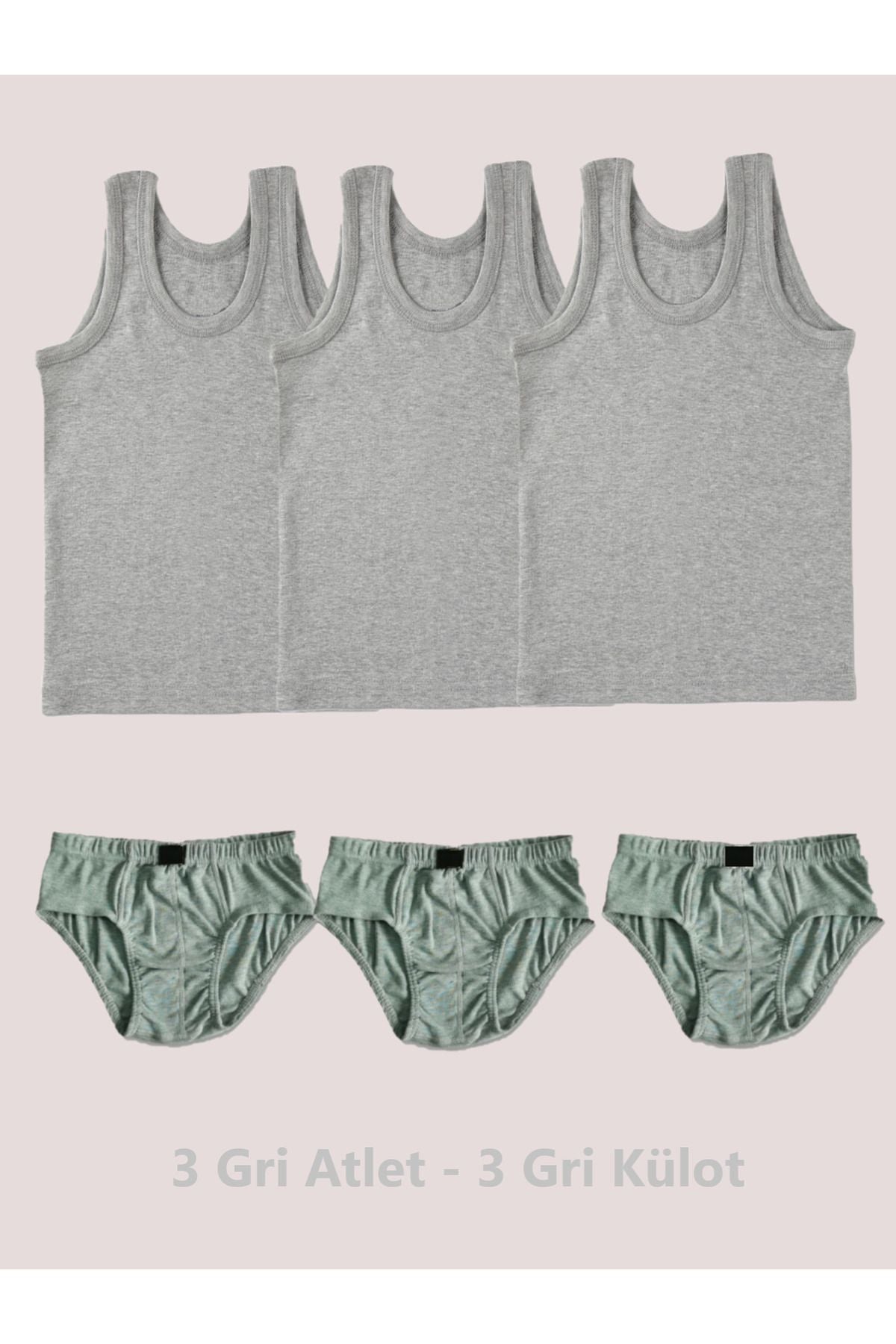 6-Piece Boys Undershirt and Briefs Set