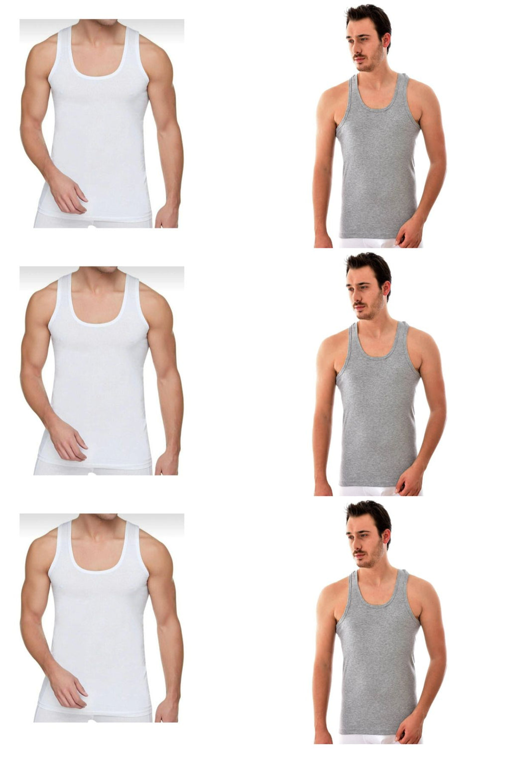 Men's Combed Cotton Undershirt 6 Pack Economic Campaign