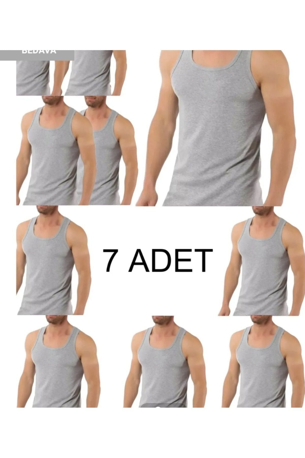 7-piece colored tank top