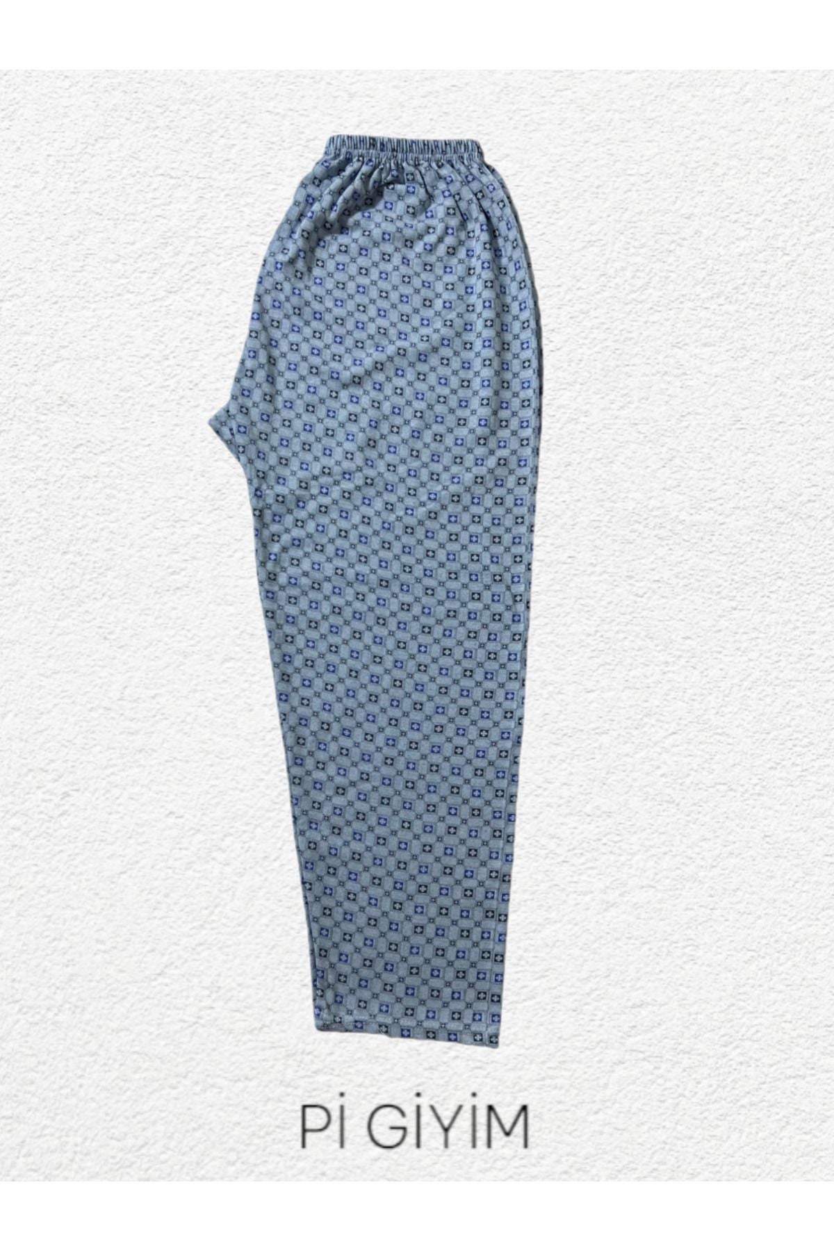 Men's Winter Pajamas Raised Comfortable Soft Netted Thick Underwear Pajamas