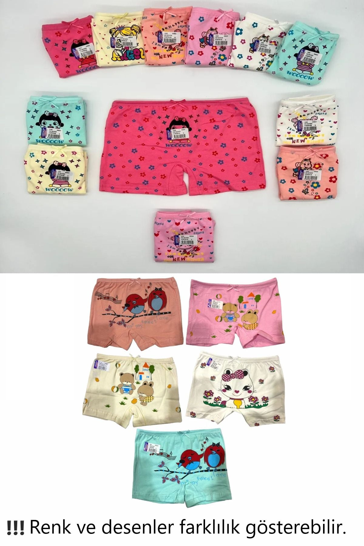 Girl Printed Boxer 10 Pack