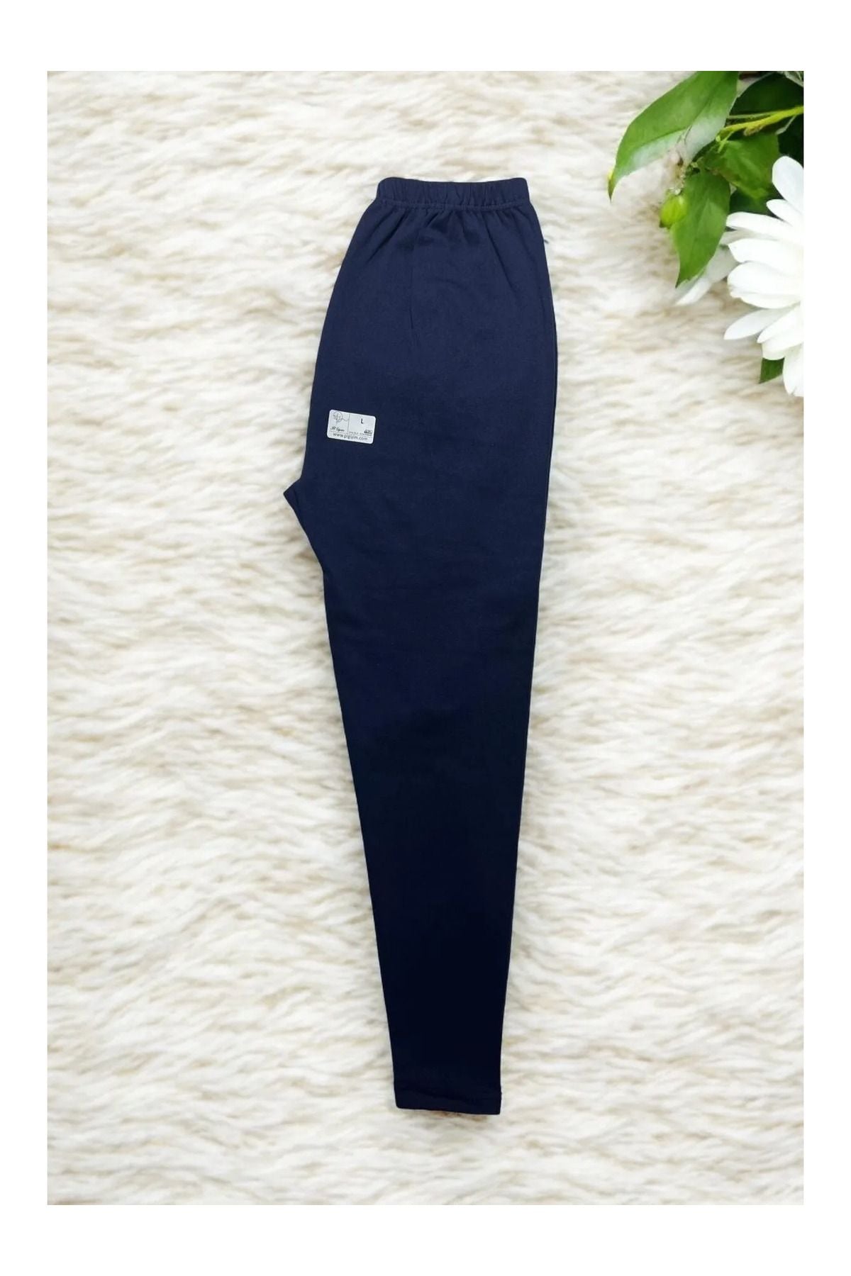 Kids Unisex Navy Blue Winter Tights Raised Comfortable Soft Mesh Thick Base Layer Tights Navy Blue