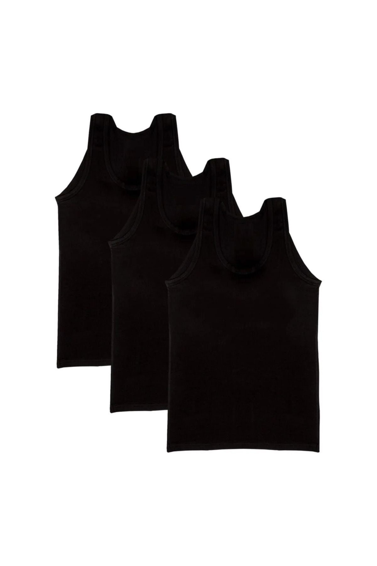 3-Pack Men's Undershirt Black
