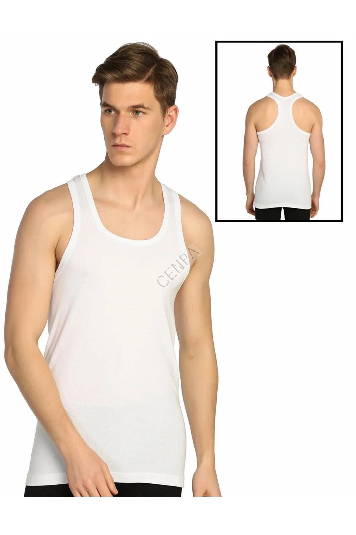 Elite 1 Piece Men's Sports Undershirt White