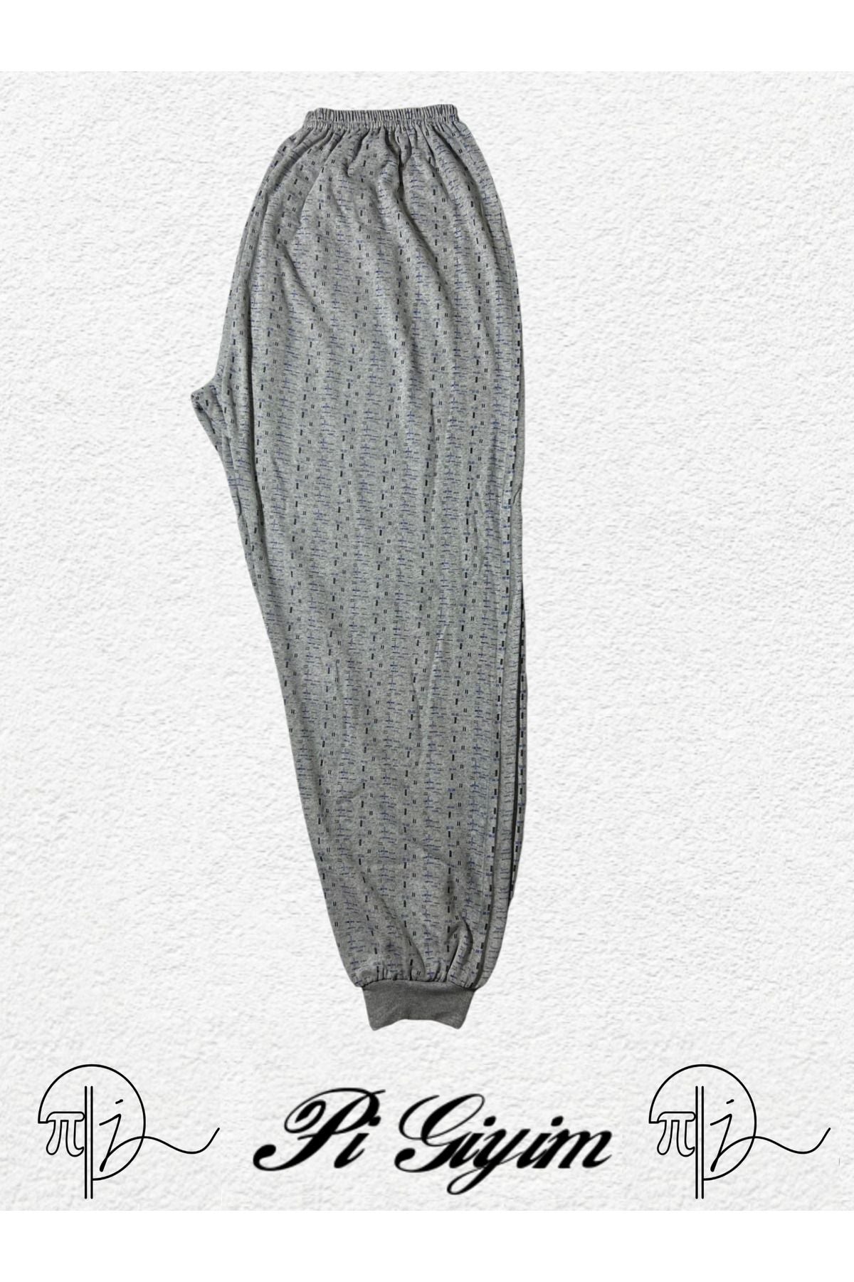 Men's Winter Pajamas Raised Comfortable Soft Netted Thick Underwear Cuffed Pajamas