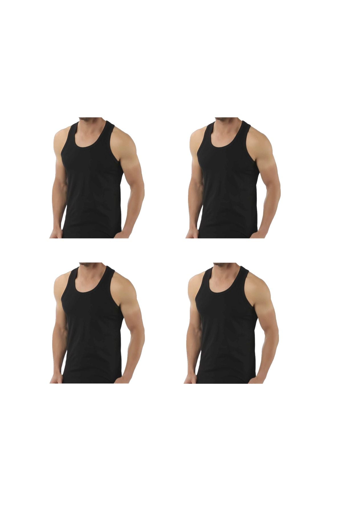 4-piece colorful men's tank top
