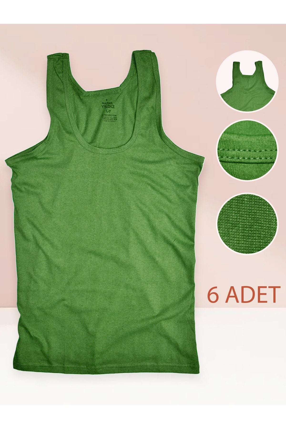 6 Men's Undershirts