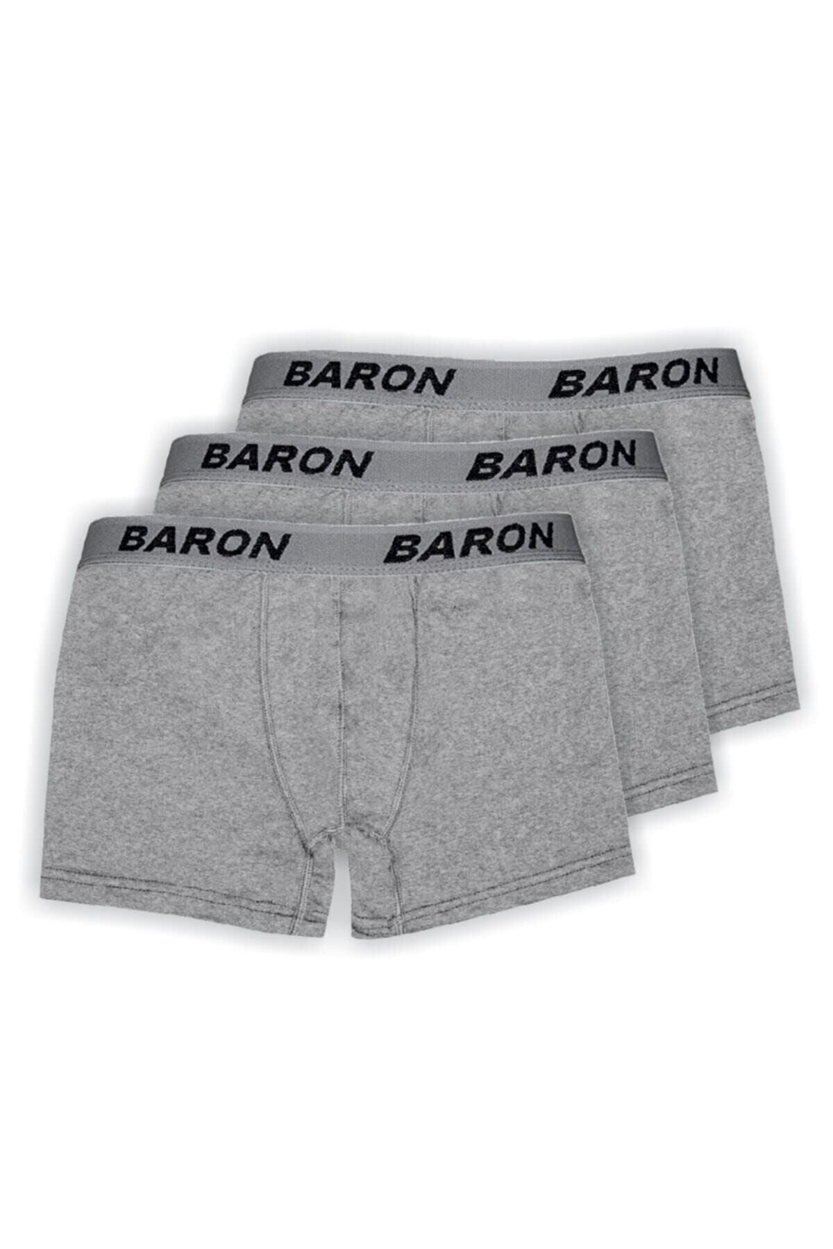 6 Pieces Lycra Men's Combed Cotton Boxer - Gray -SR001