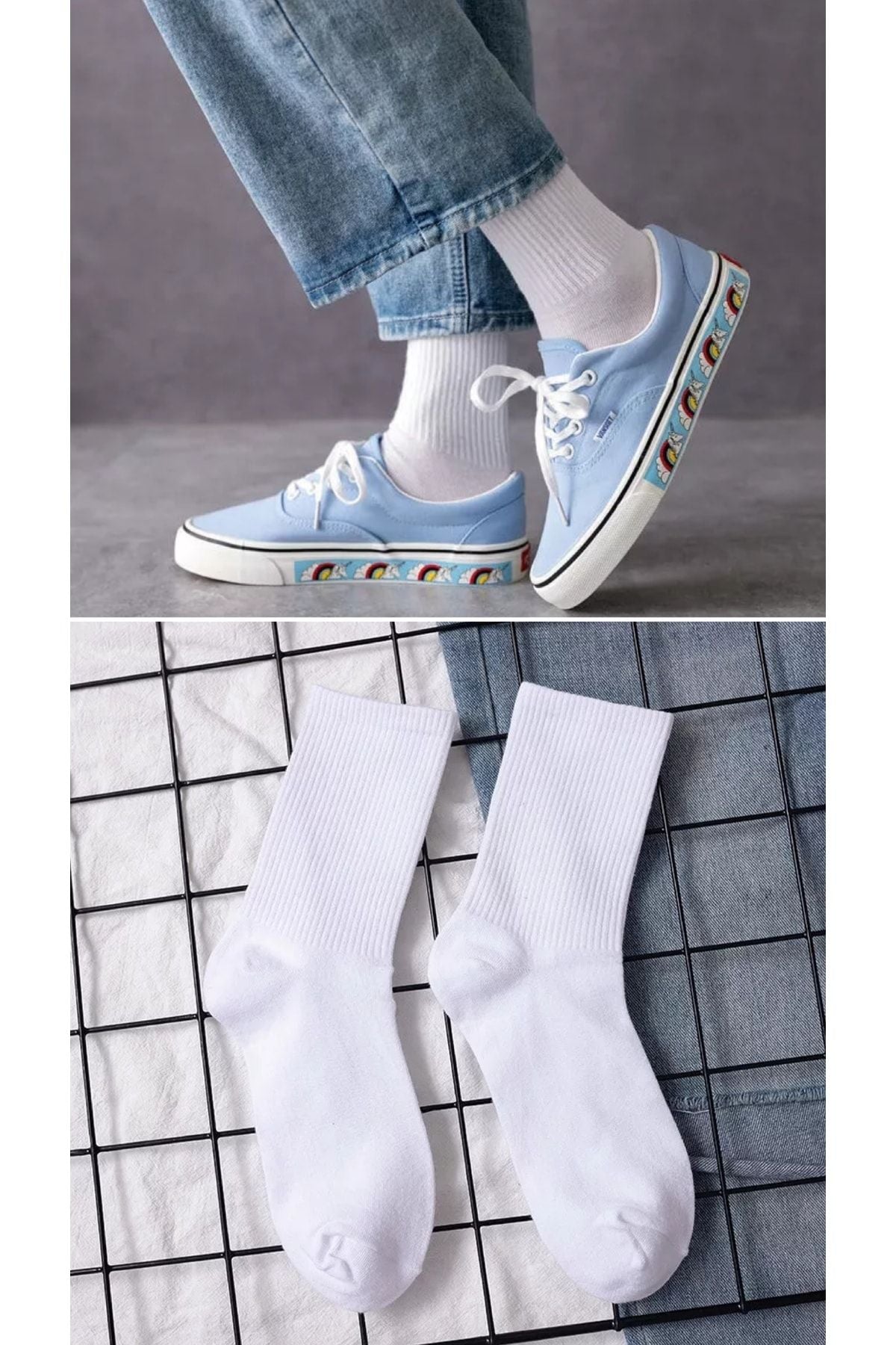 4 Pack Athletic Sports Tennis College Socks