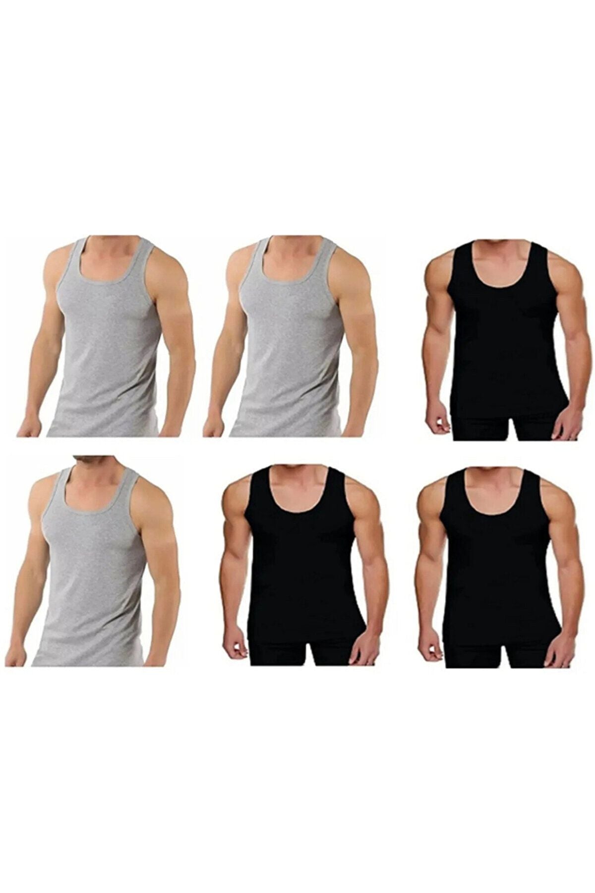 6-PIECE MIXED PACK MEN'S UNDERSHIRT