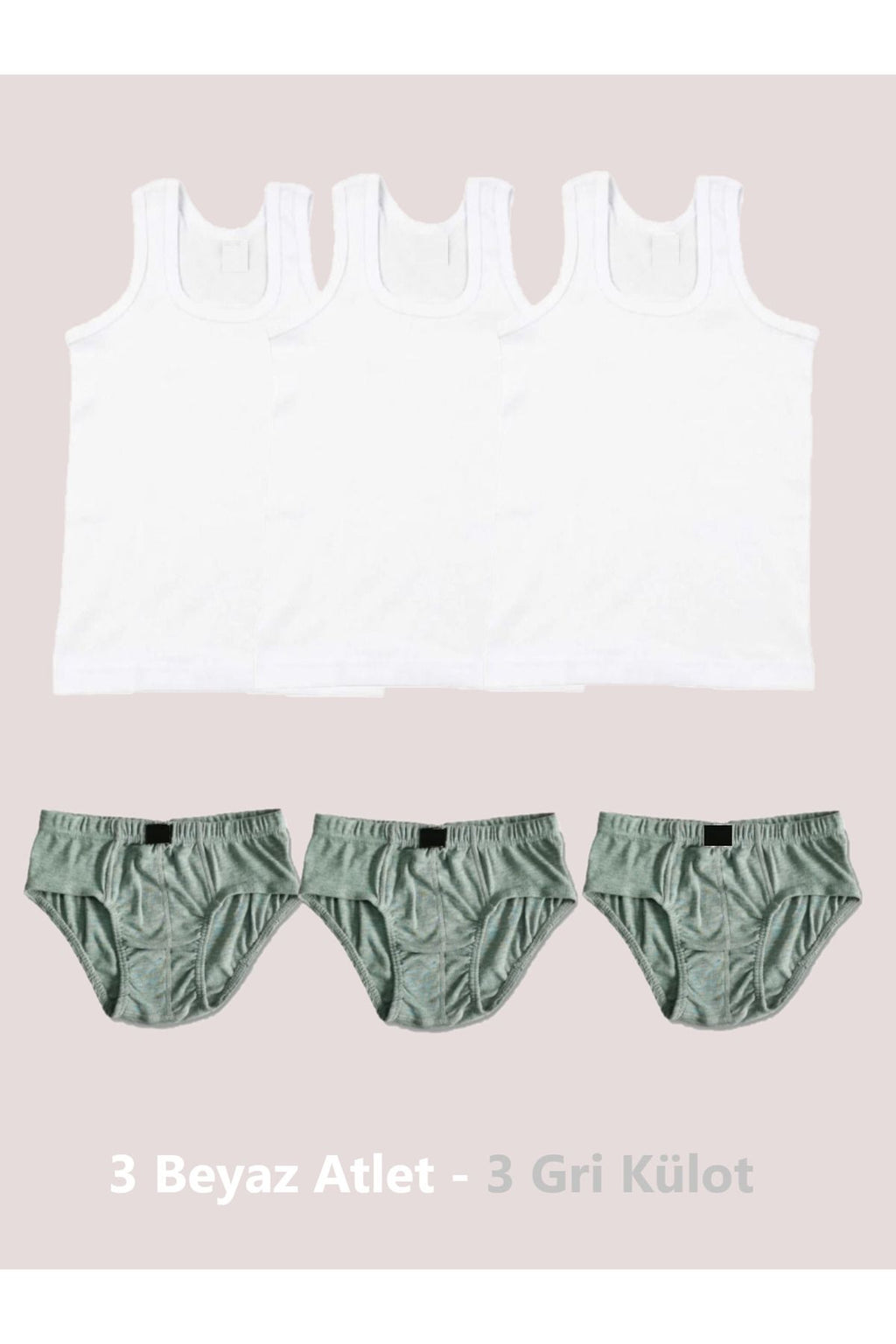 6-Piece Boys Undershirt and Briefs Set